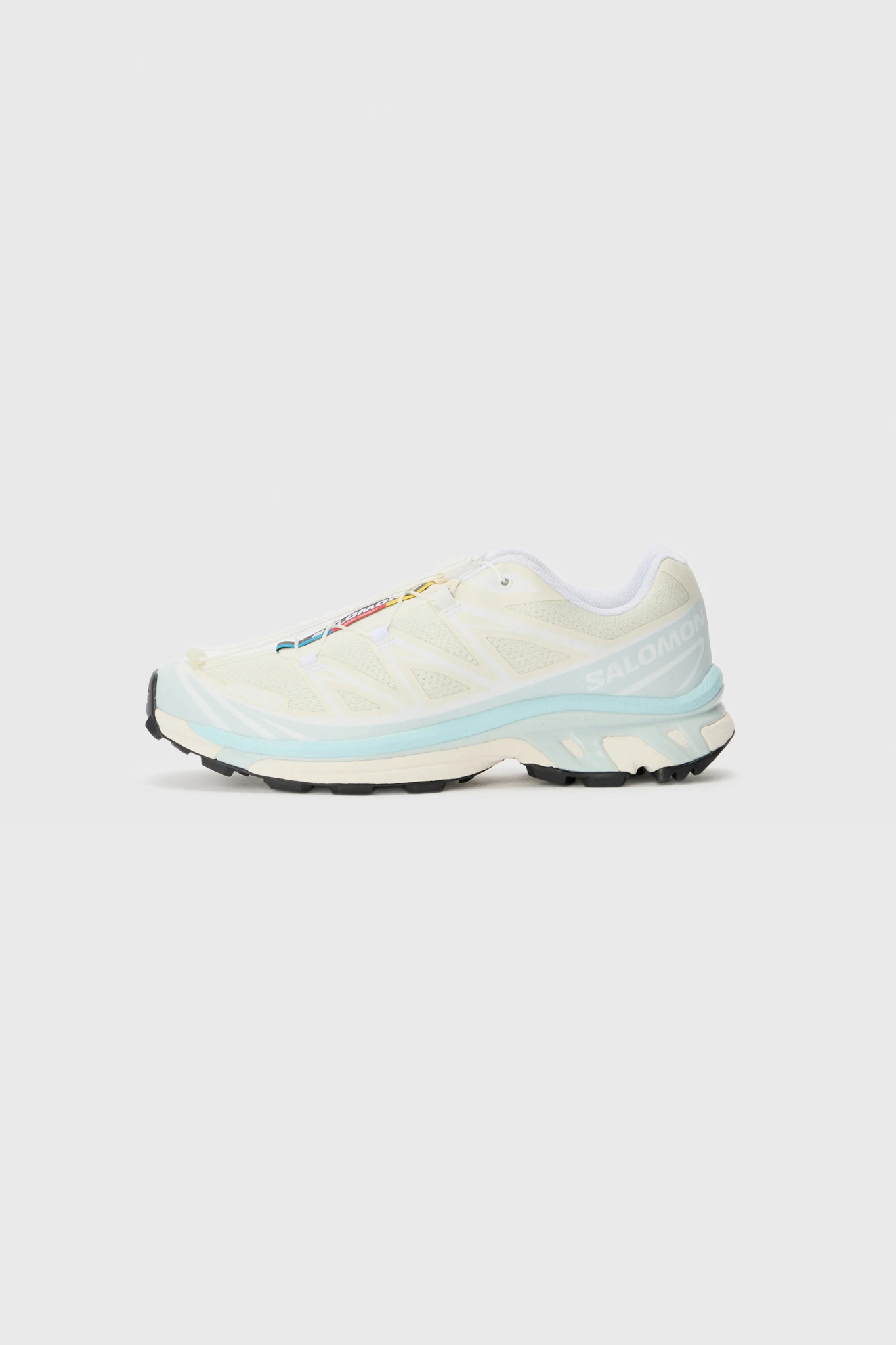 SALOMON XT-6 SNEAKERS WOMEN - VANILLA ICE/BALLAD BLUE/ICED AQUA. Side view