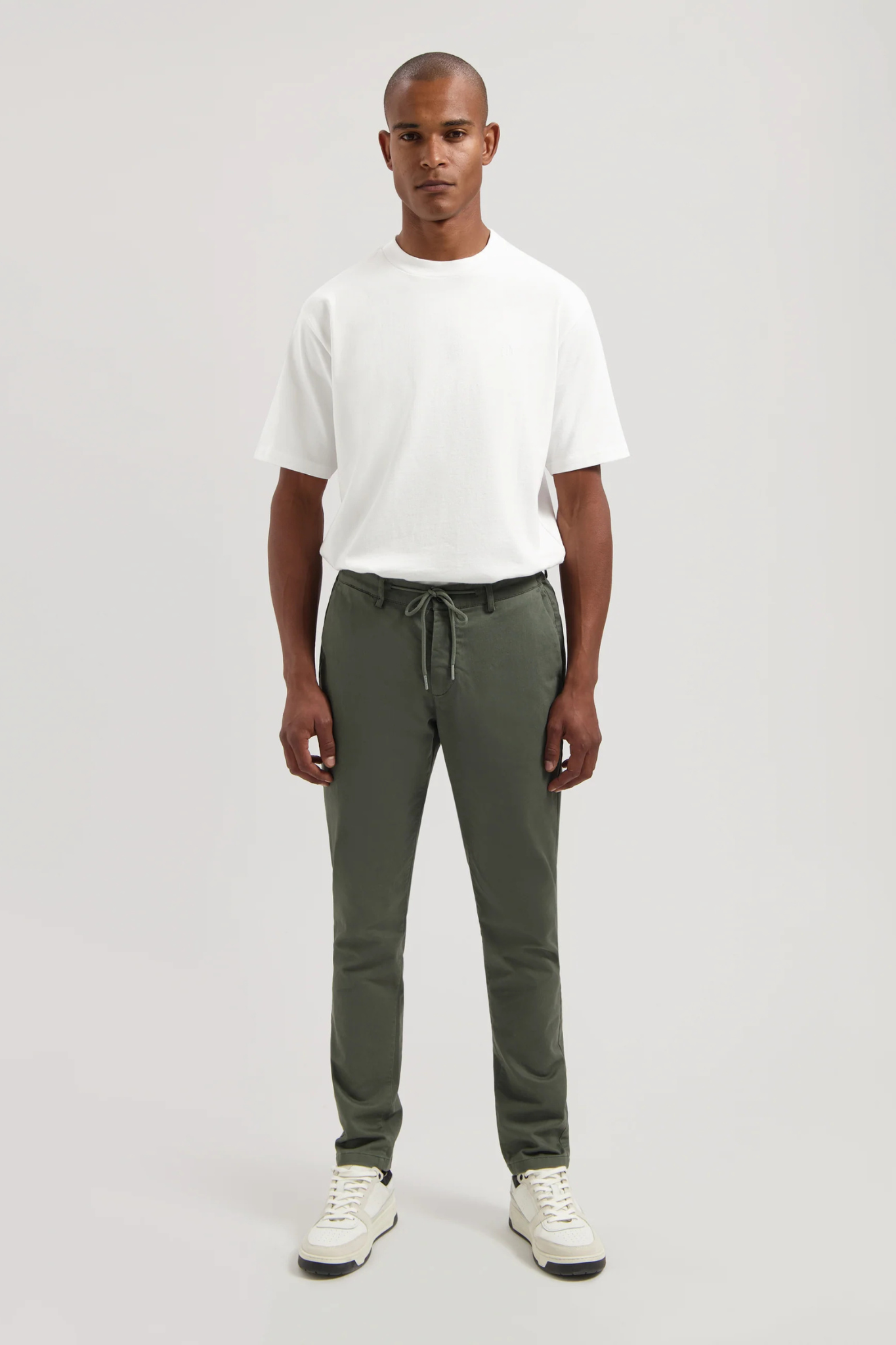 LANCASTER TWILL KNIT PANTS - DARK ARMY