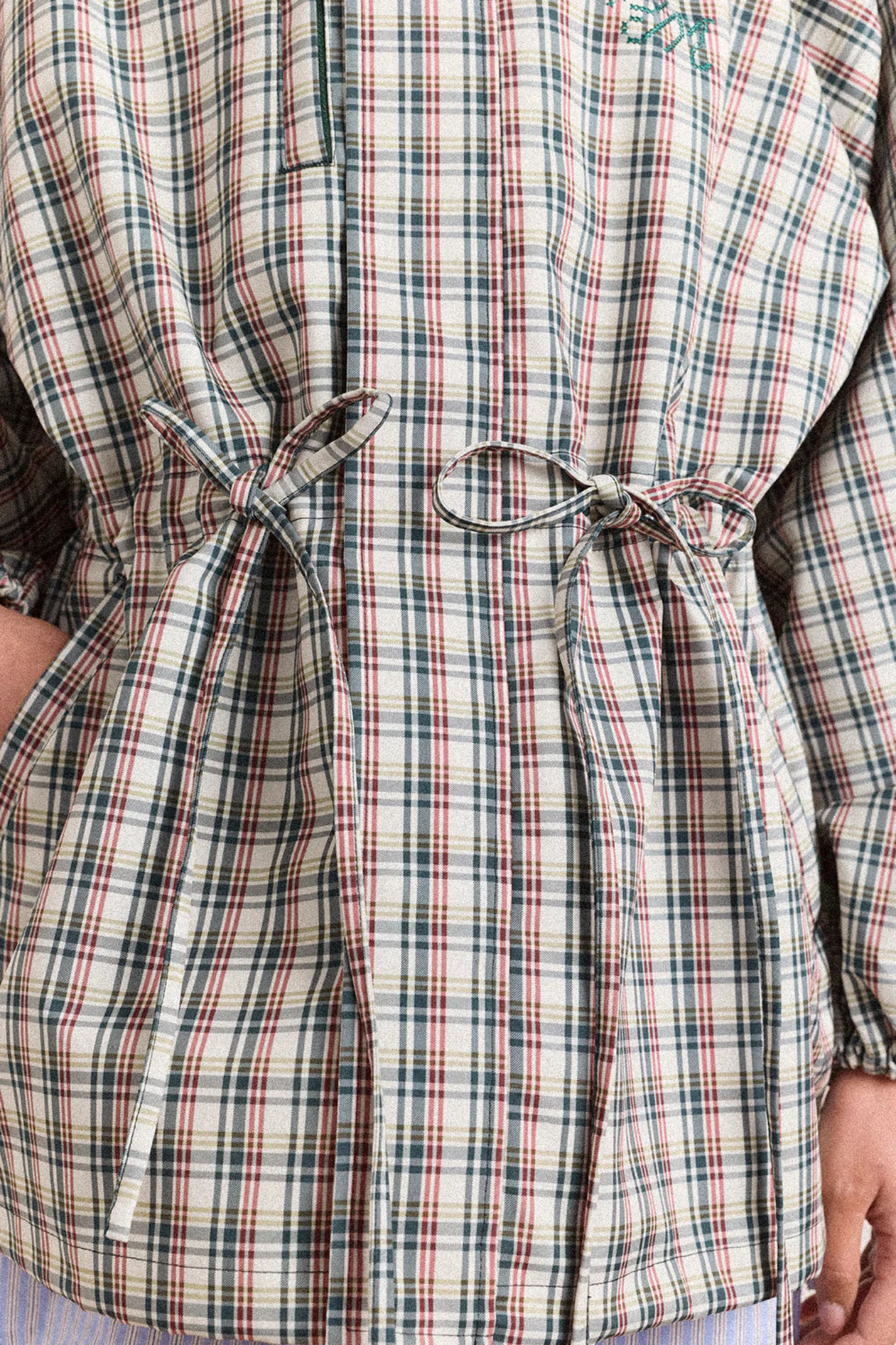 LIU RAINCOAT - ELDERBERRY CHECK