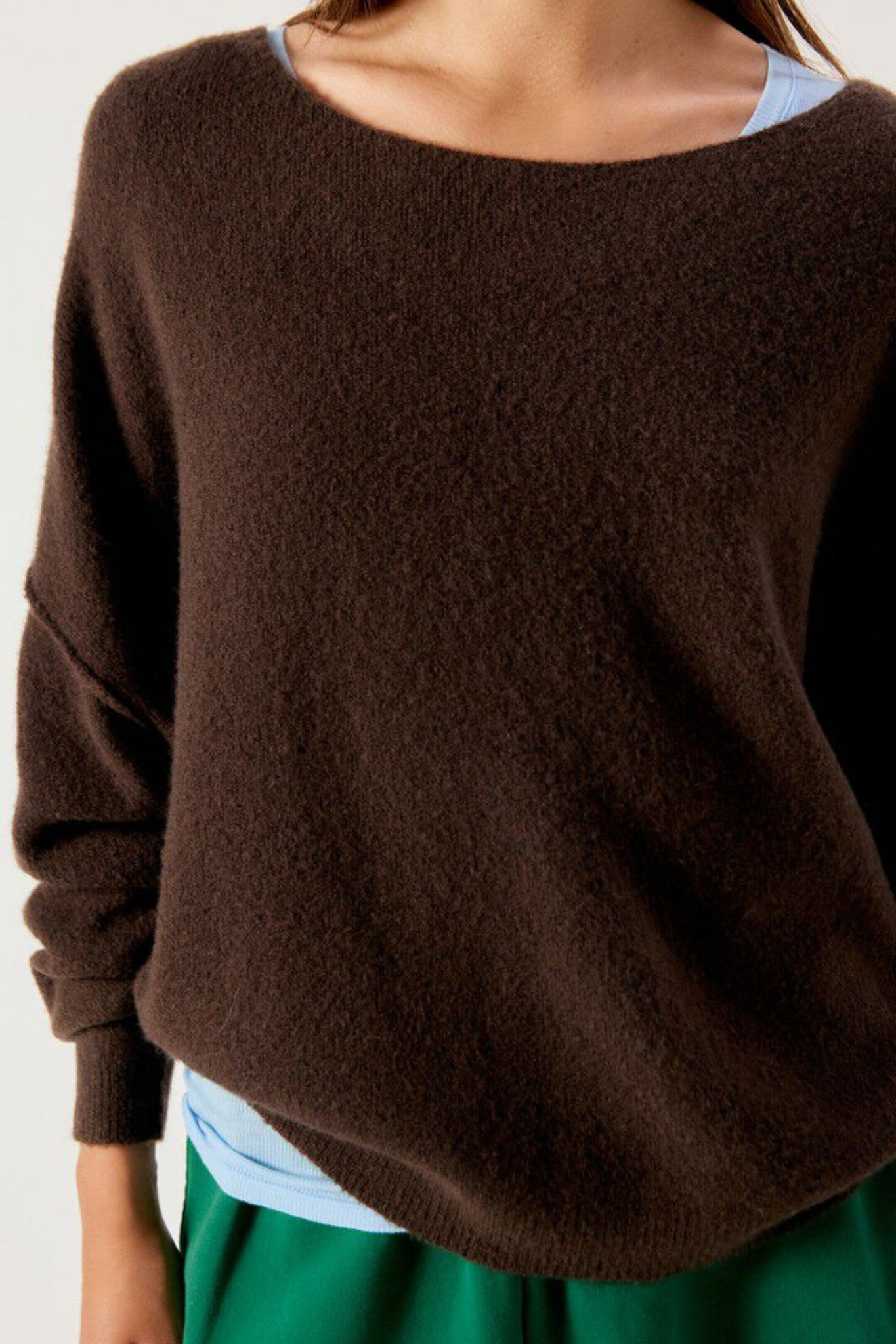 DAMSVILLE SWEATER - BROWN MELANGE