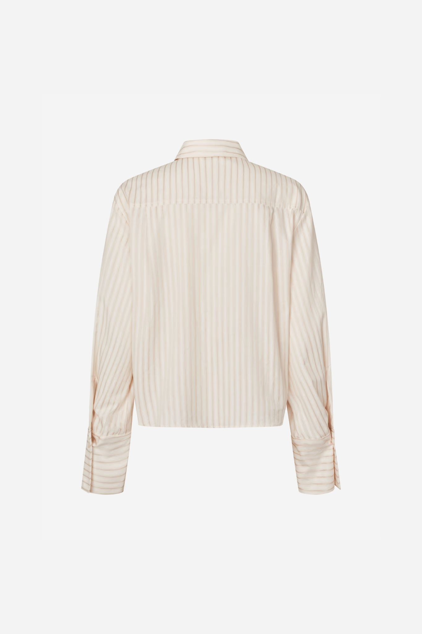WEB LS SHORT SHIRT TIE - NATURAL STRIPE