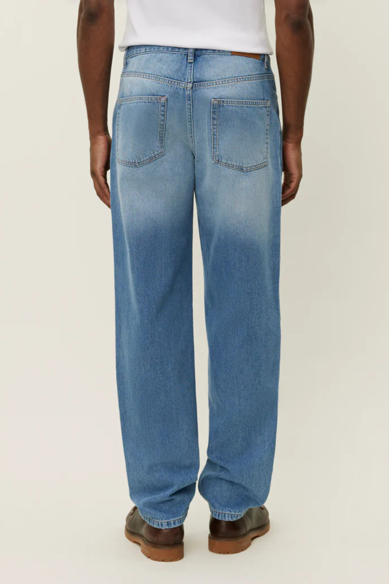 RYDER WASHED DENIM JEANS - LIGHT ICE BLUE WASH