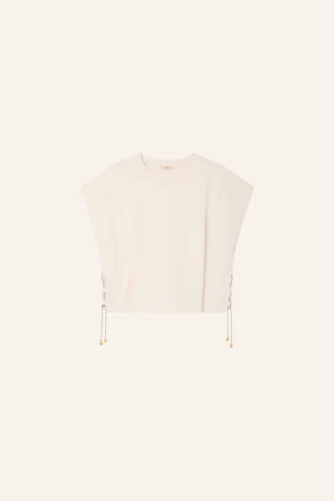 ERNISTO DRAWSTRING T-SHIRT - FLEUR DE SEL
