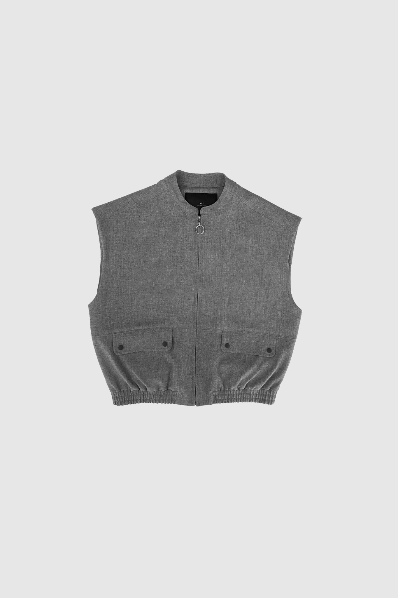 MARINA TAILORED WAISTCOAT - MID GREY MELANGE