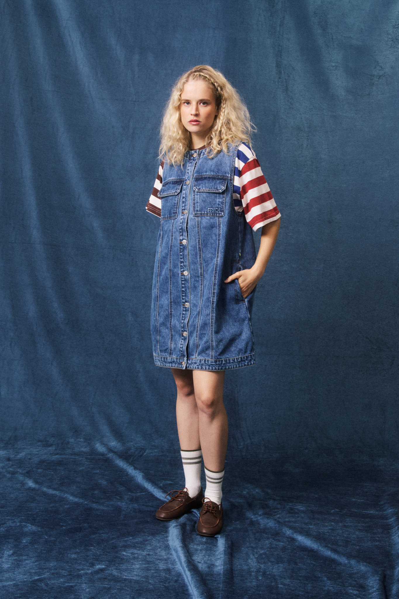 ELDA DRESS - BLUE JEAN