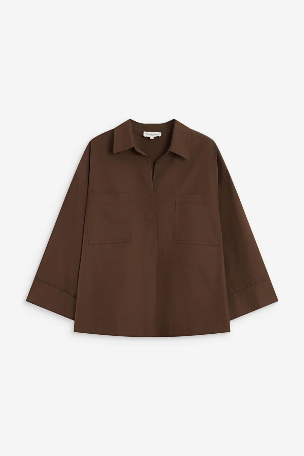 AMBRE BLOUSE - CHOCOLAT