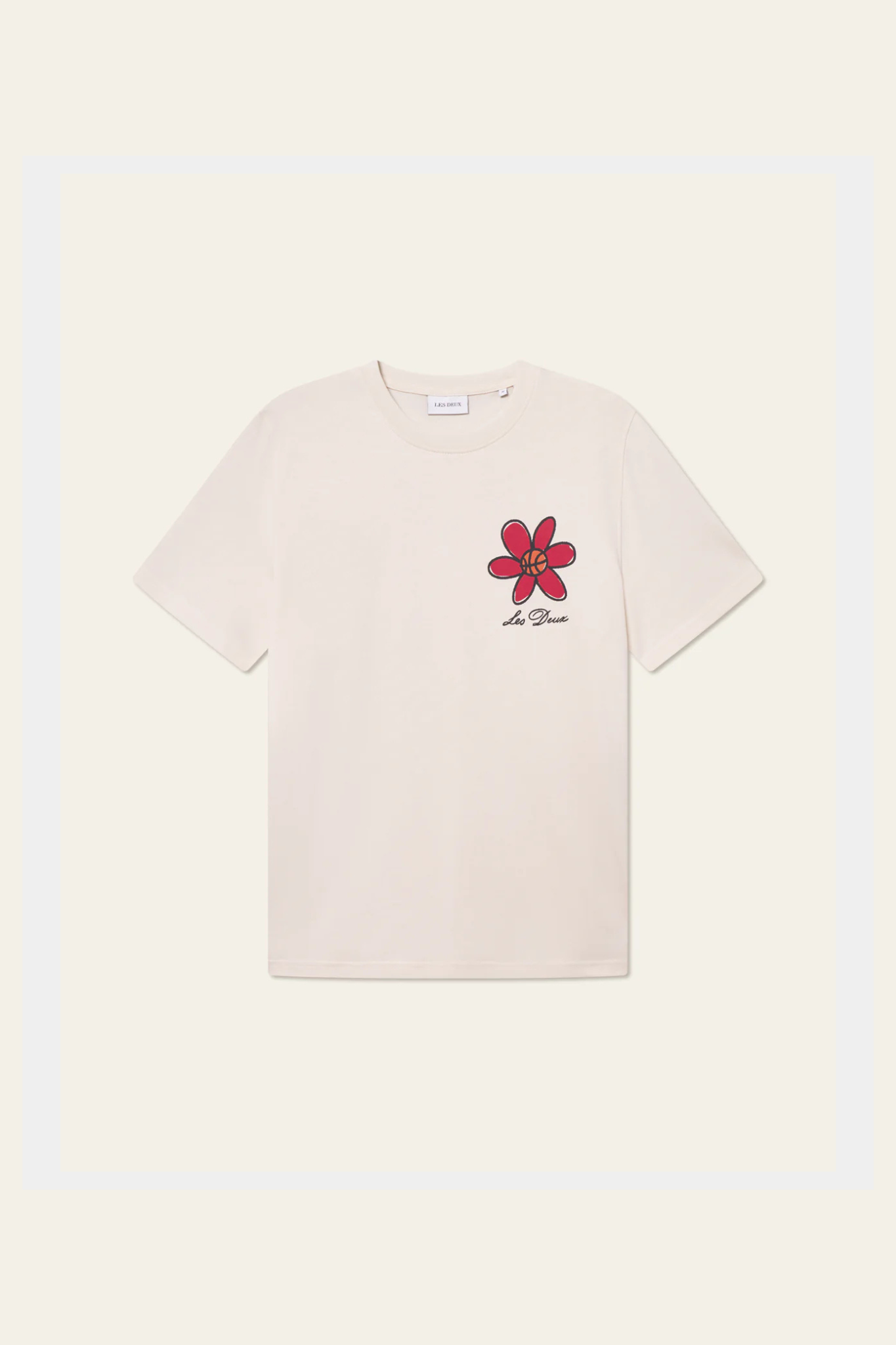 FLOWER BASKET T-SHIRT - IVORY