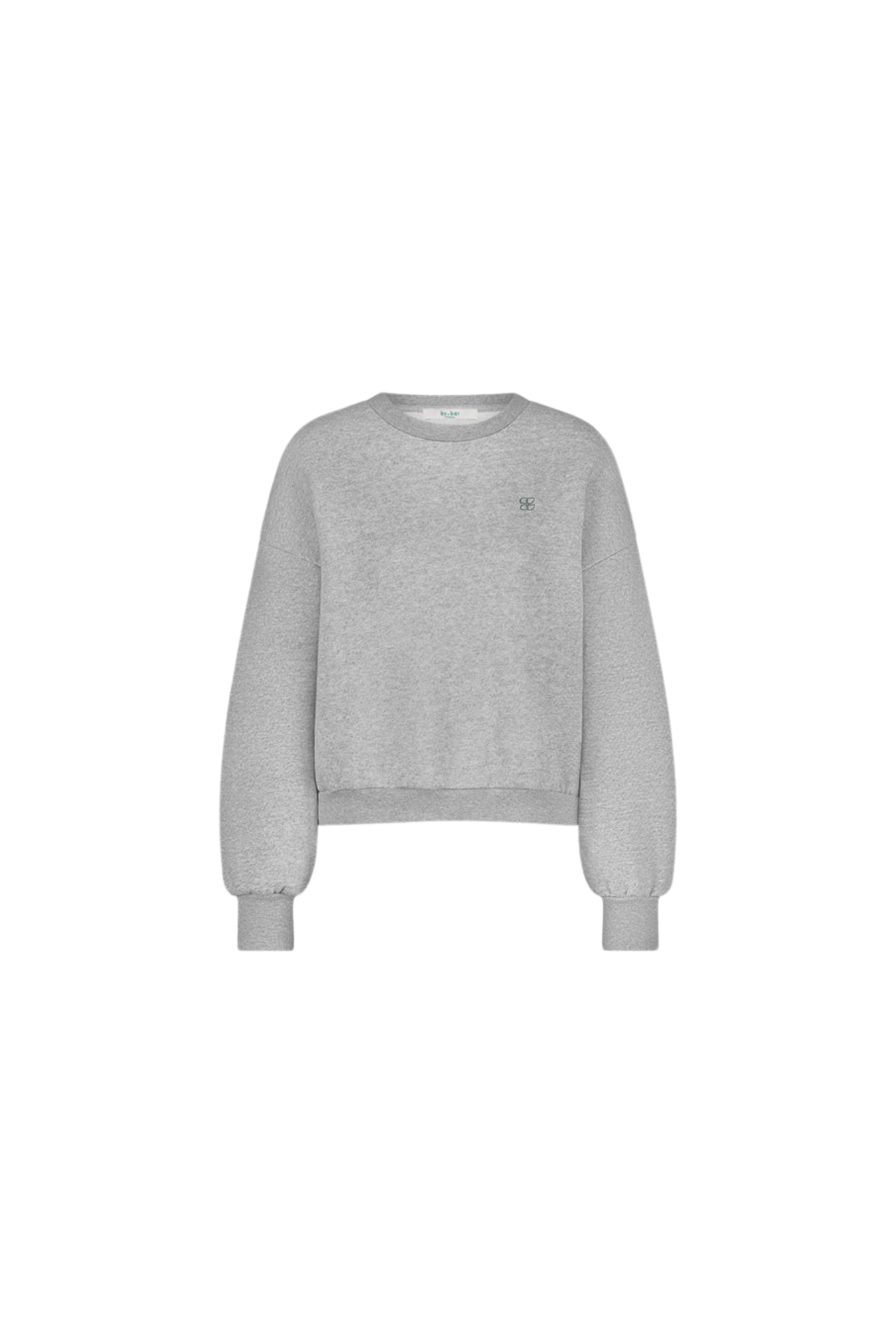 BIBI LUCKY CURVE SWEATER - GREY MELEE