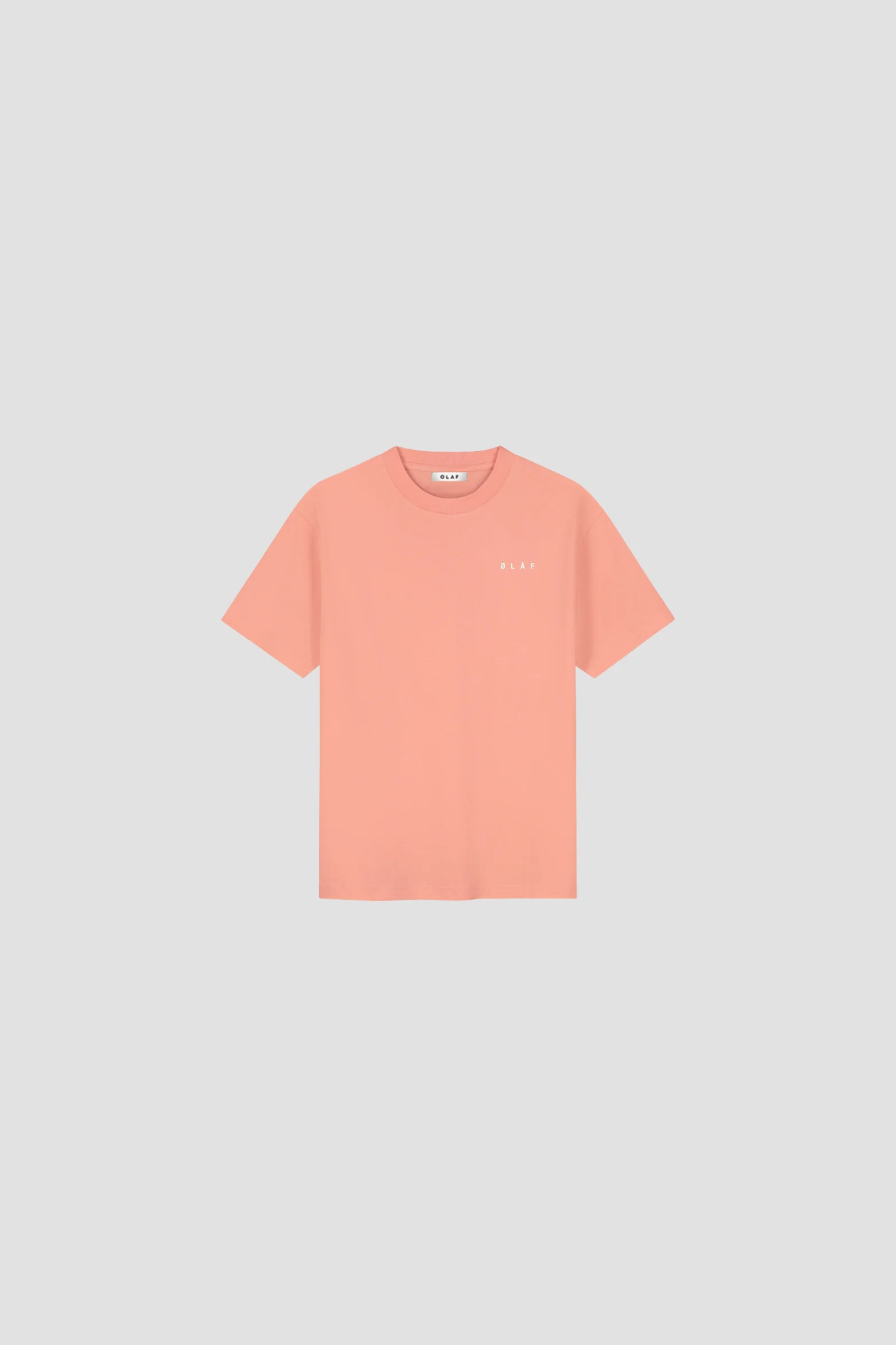 BRUSHSTROKE FACE T-SHIRT - BURNT CORAL