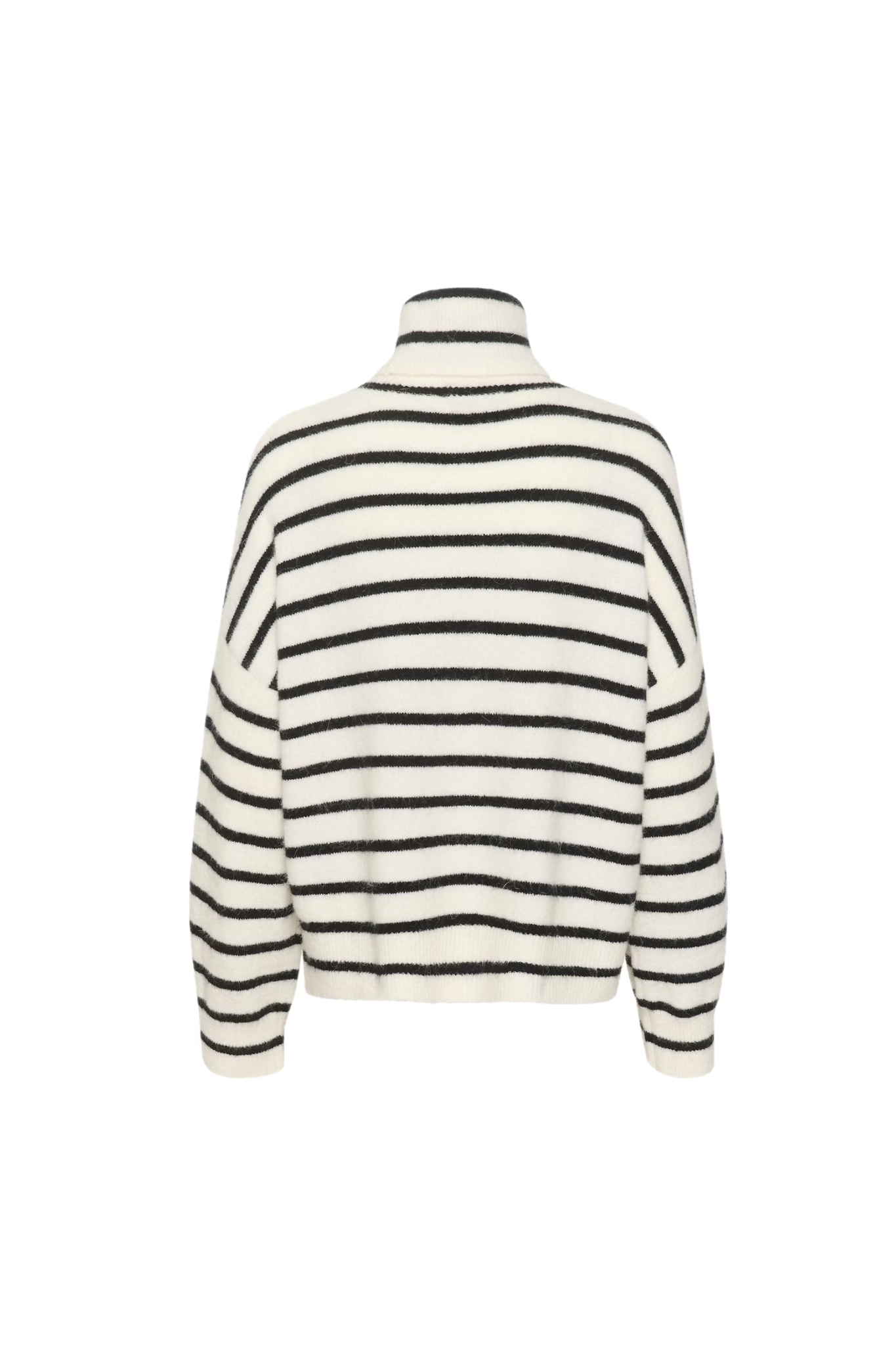 ALPHA ROLLNECK STRIPED - CHARCOAL BLACK