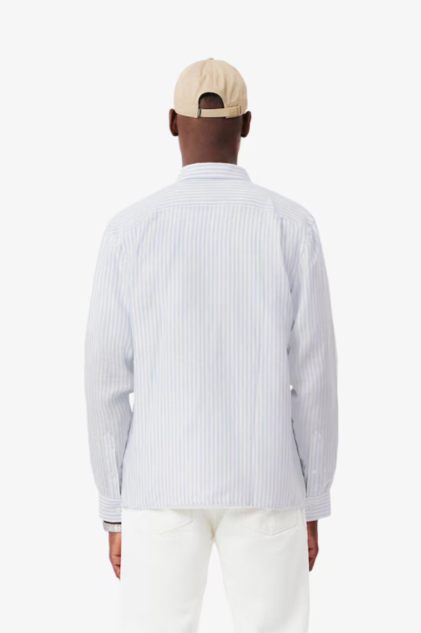 CH6985 L/S WOVEN SHIRT - BLUE/WHITE