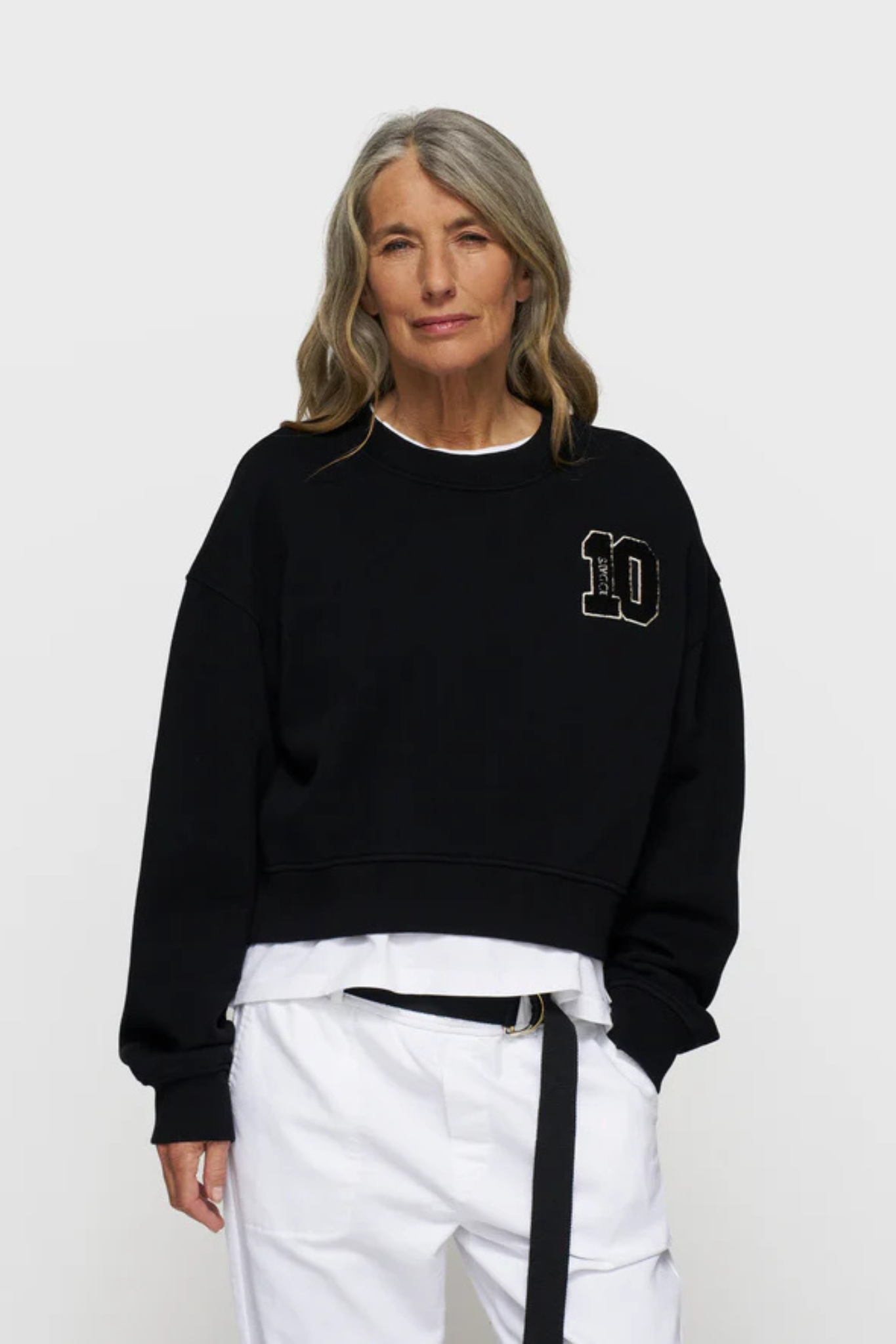 CROPPED SWEATER 10 - BLACK