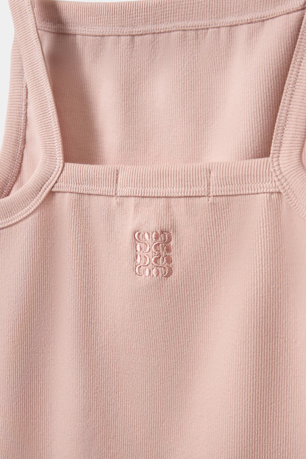 BREE RIB TANK TOP - DUSTY ROSE