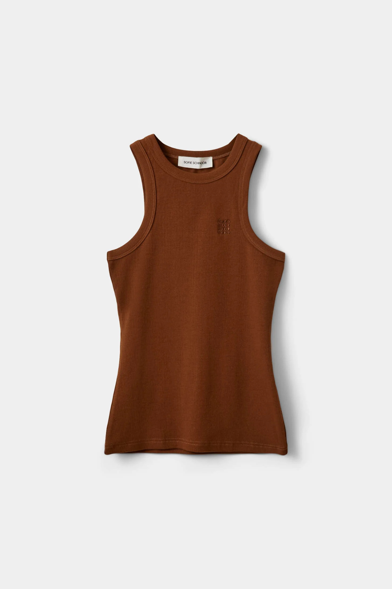 BECA RIB TANK TOP - MAPLE BROWN