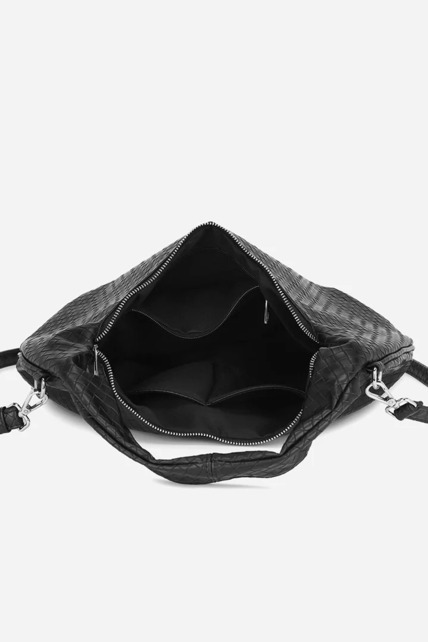 PEONY HOBO BAG - BLACK