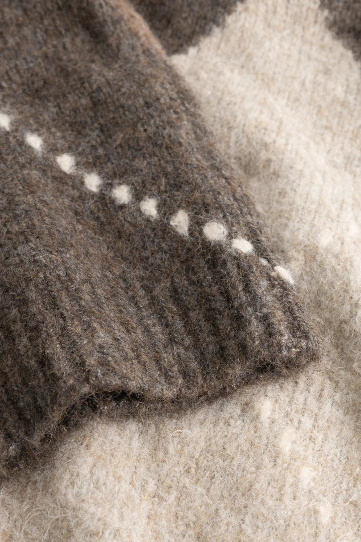 LAIANA KNIT CARDIGAN - ASH BROWN MIX
