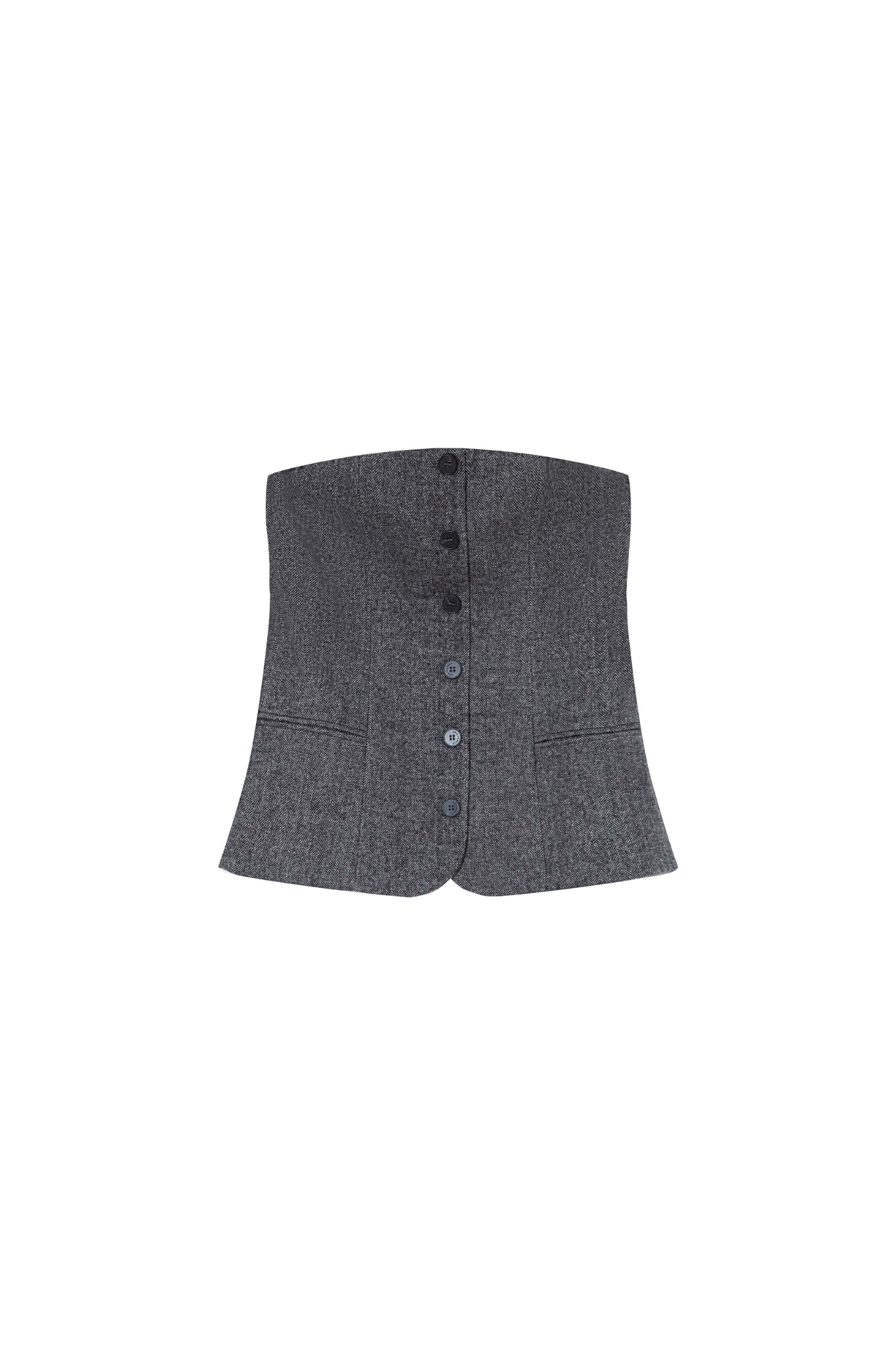 TANDEM STRAPLESS TOP - ANTHRACITE