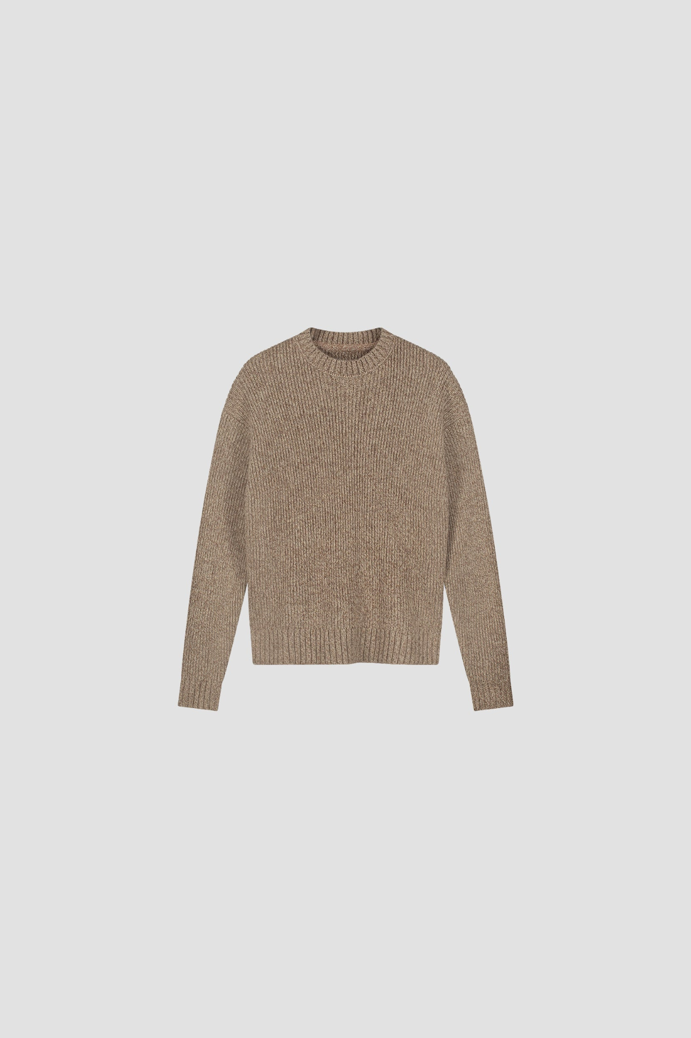 ESSENTIAL MELANGE KNITTED CREWNECK - FOXTROT