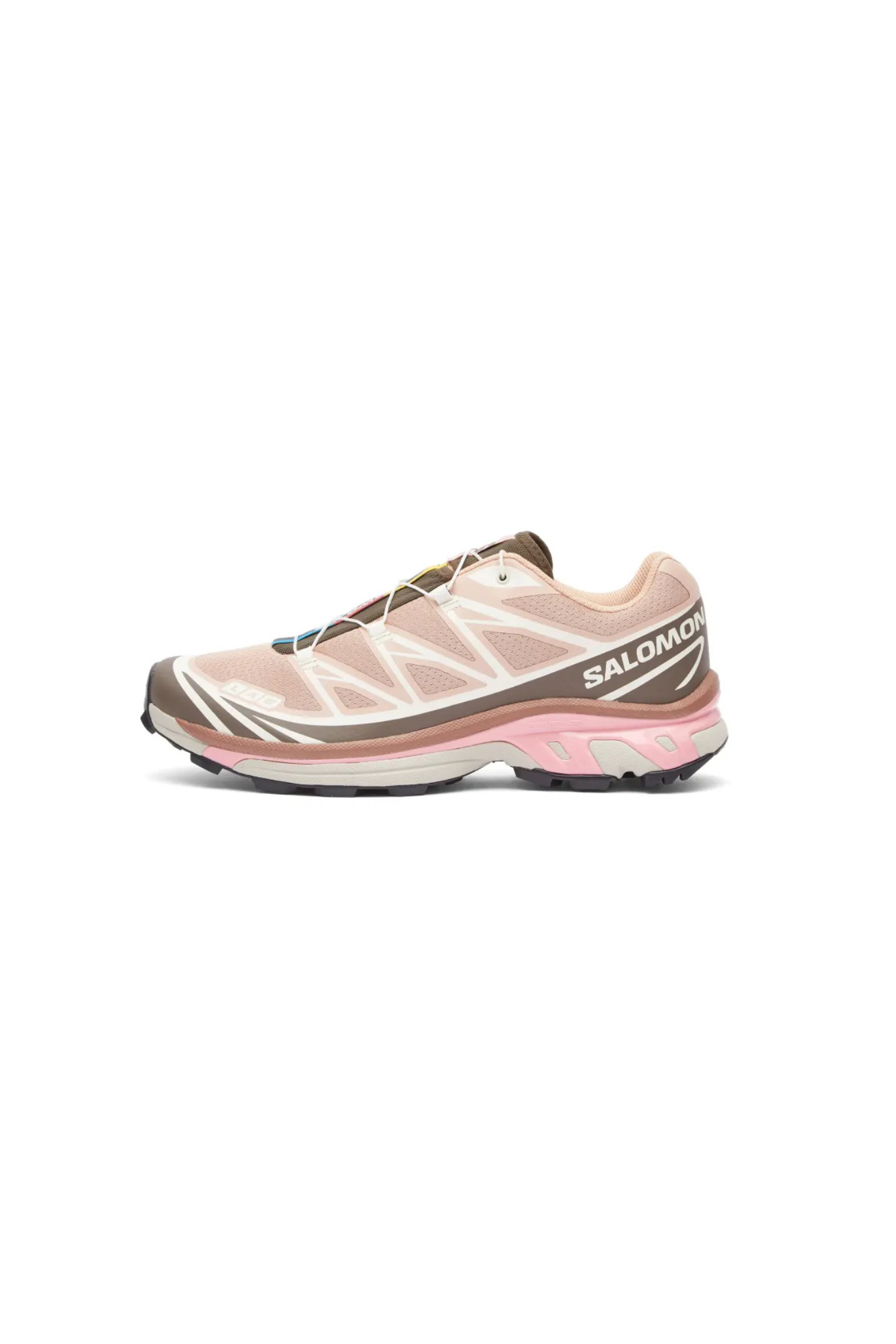 SALOMON XT-6 SNEAKERS WOMEN - MAHOGANY ROSE/ EARTH BROWN/FLAMINGO PINK. Side view
