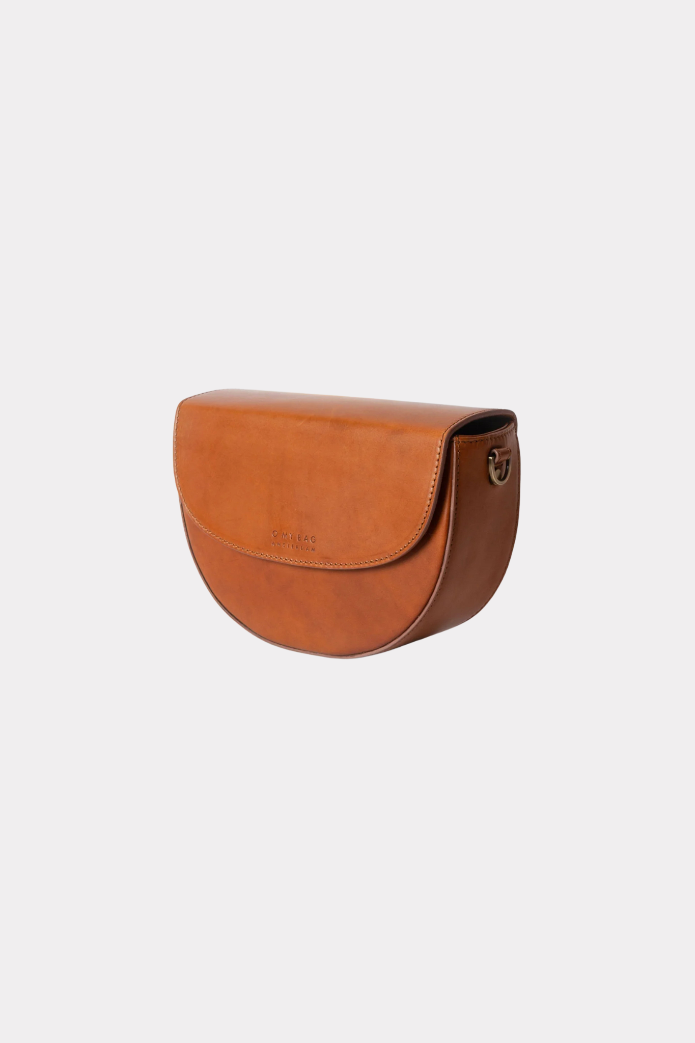 O MY BAG ava bag in cognac leather. Front view