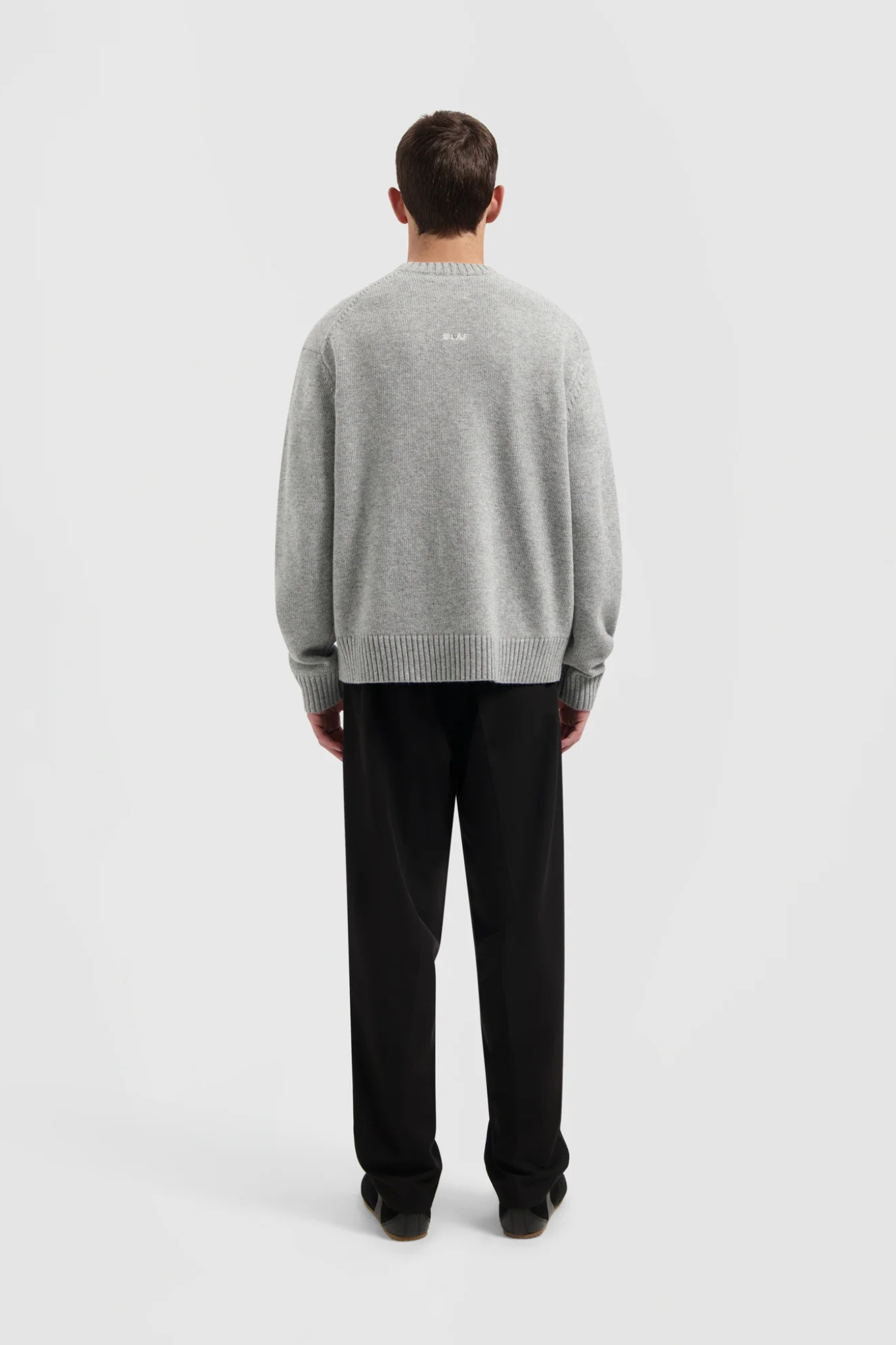 REGULAR TWILL PLEATED PANT - CHARCOAL