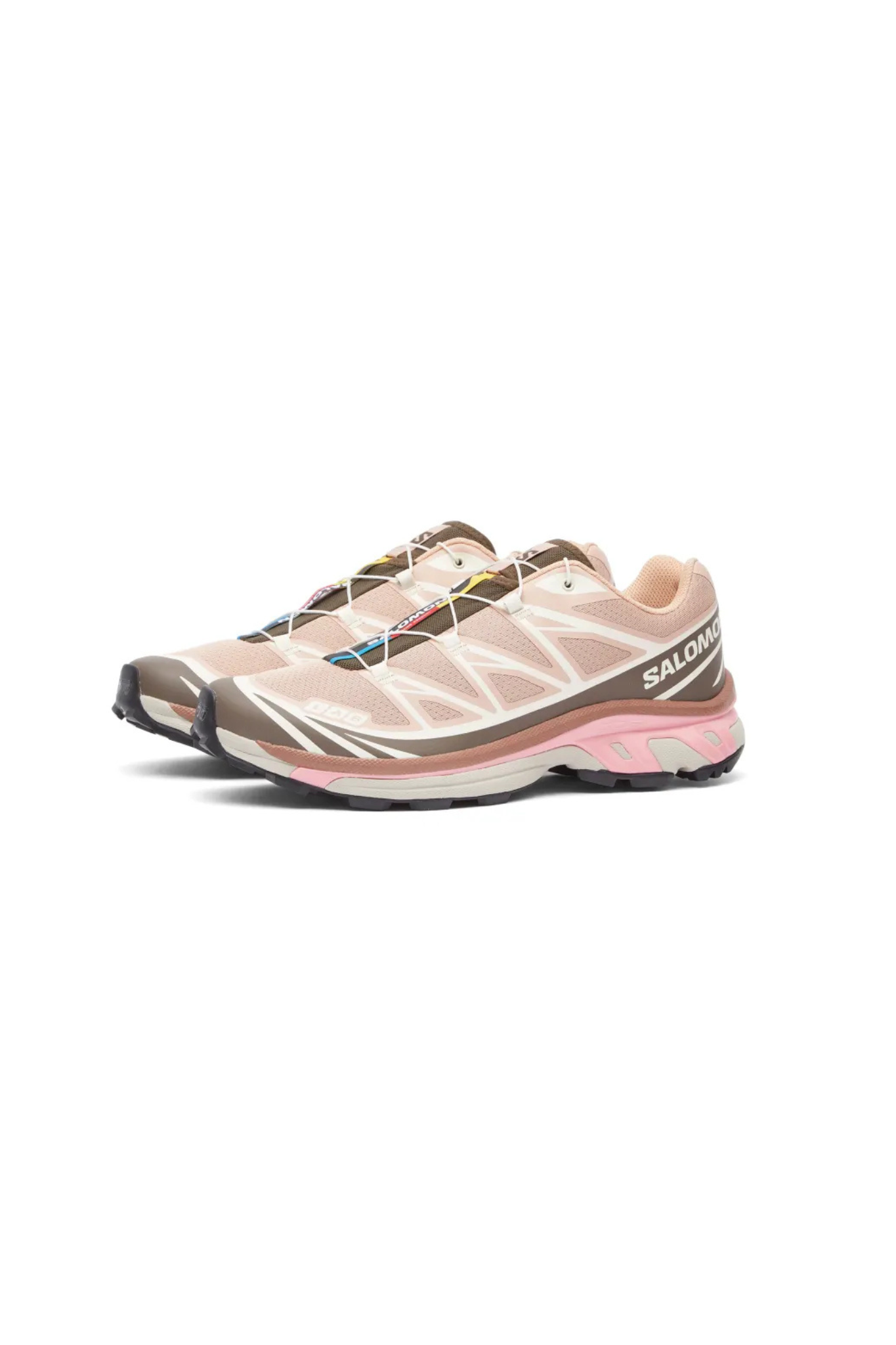SALOMON XT-6 SNEAKERS WOMEN - MAHOGANY ROSE/ EARTH BROWN/FLAMINGO PINK. Side view