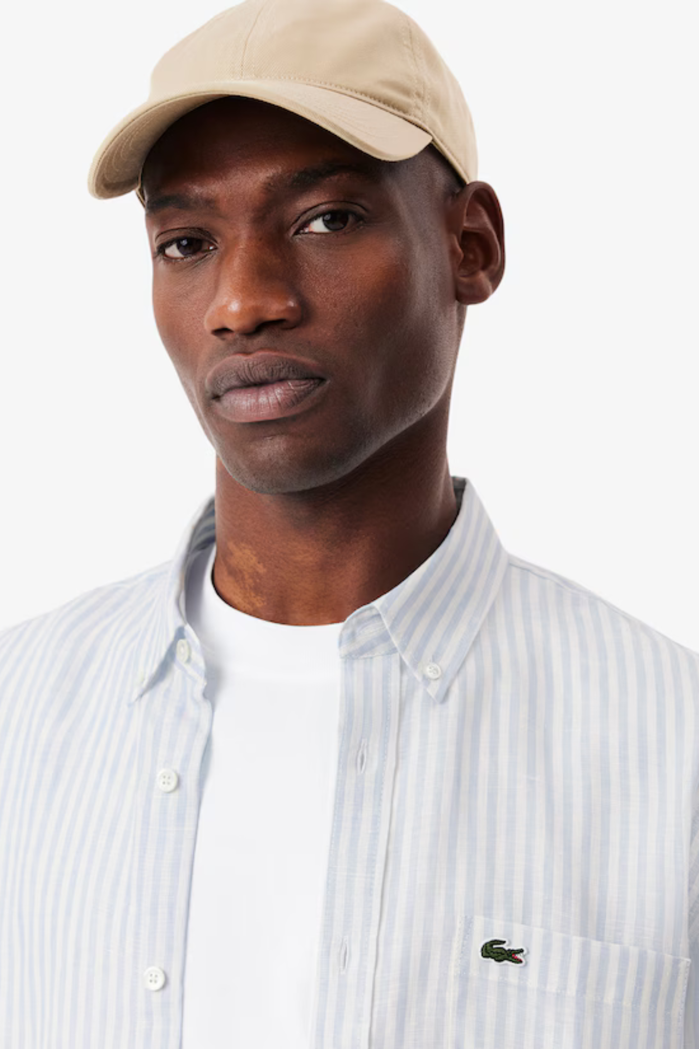 CH6985 L/S WOVEN SHIRT - BLUE/WHITE