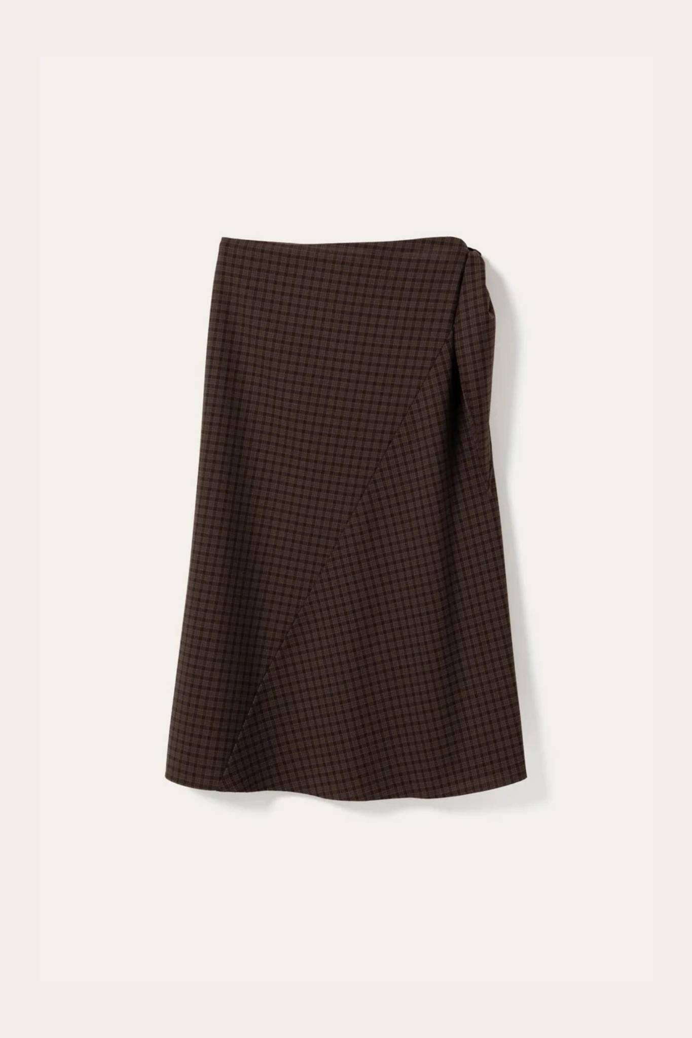 MITTY SKIRT - DEVANA BROWN CHECK