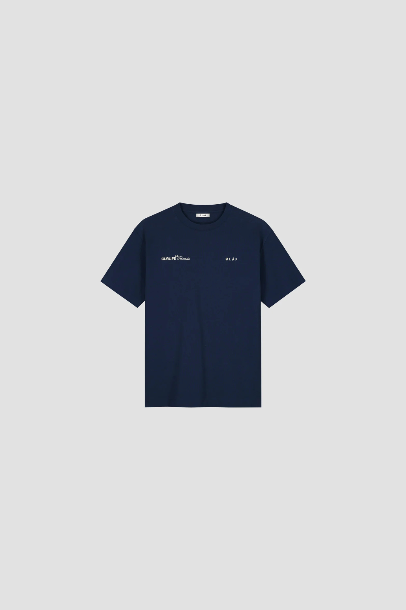 SCRIPT FRIENDS BOXY T-SHIRT - NAVY