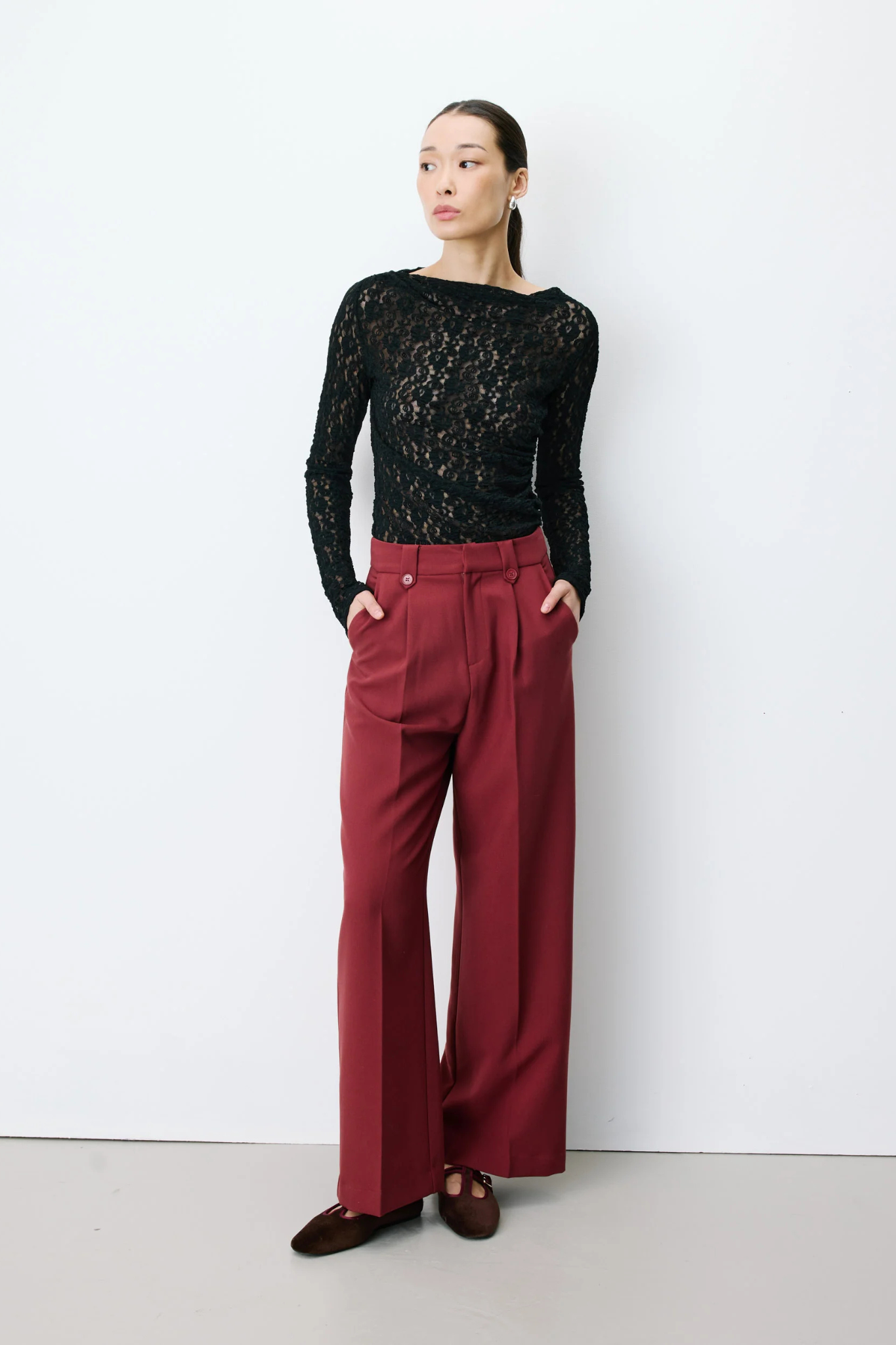 NILAY PANTS - TERRACOTTA