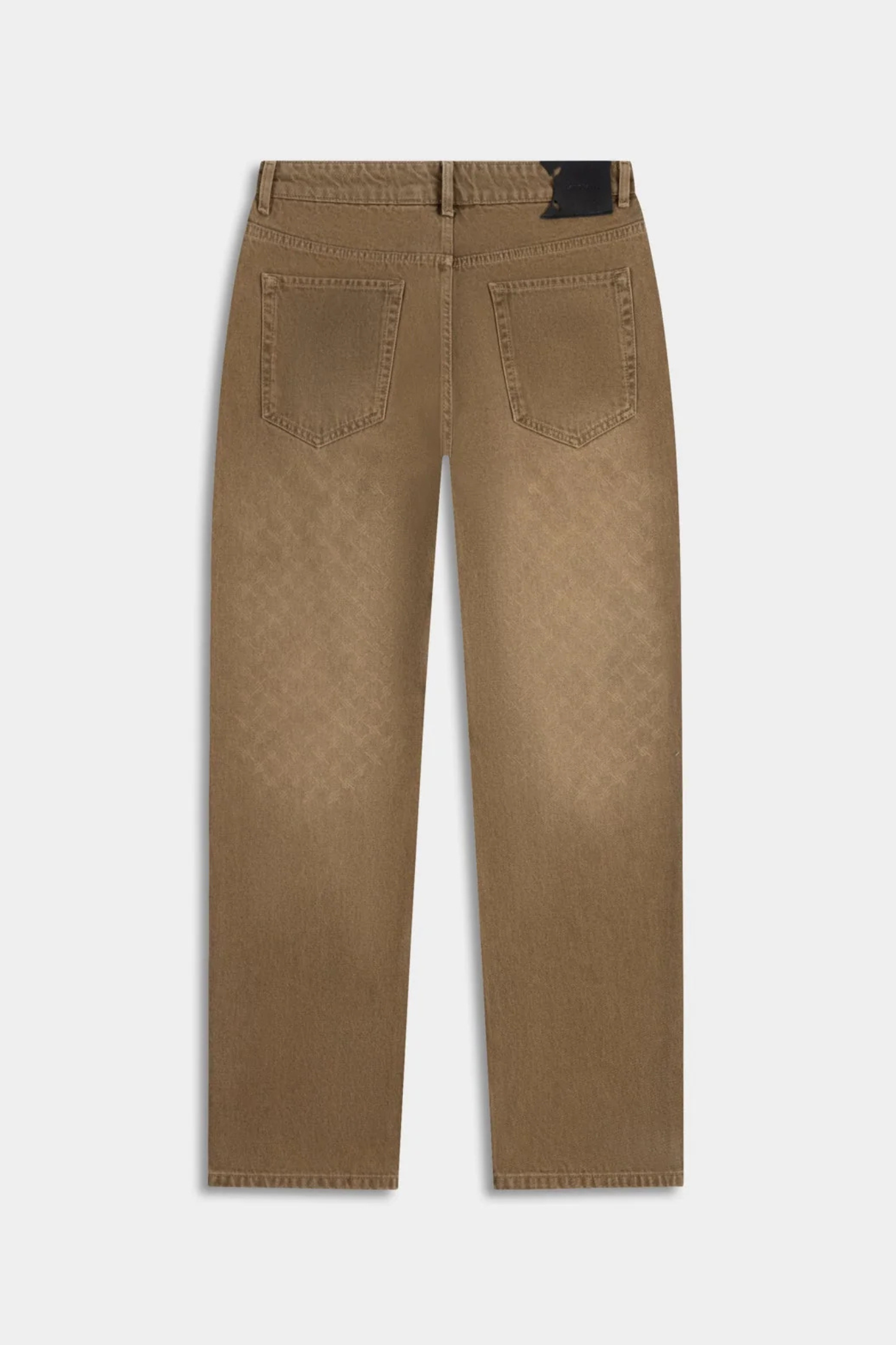 FADED MONOGRAM AMBA JEANS - BEIGE