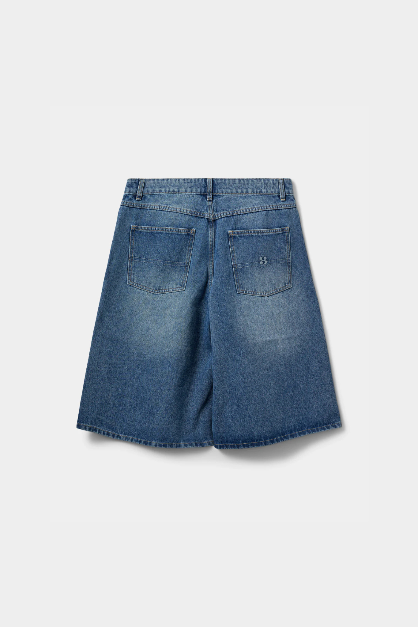 STOKE OVERSIZED SHORTS - DENIM BLUE