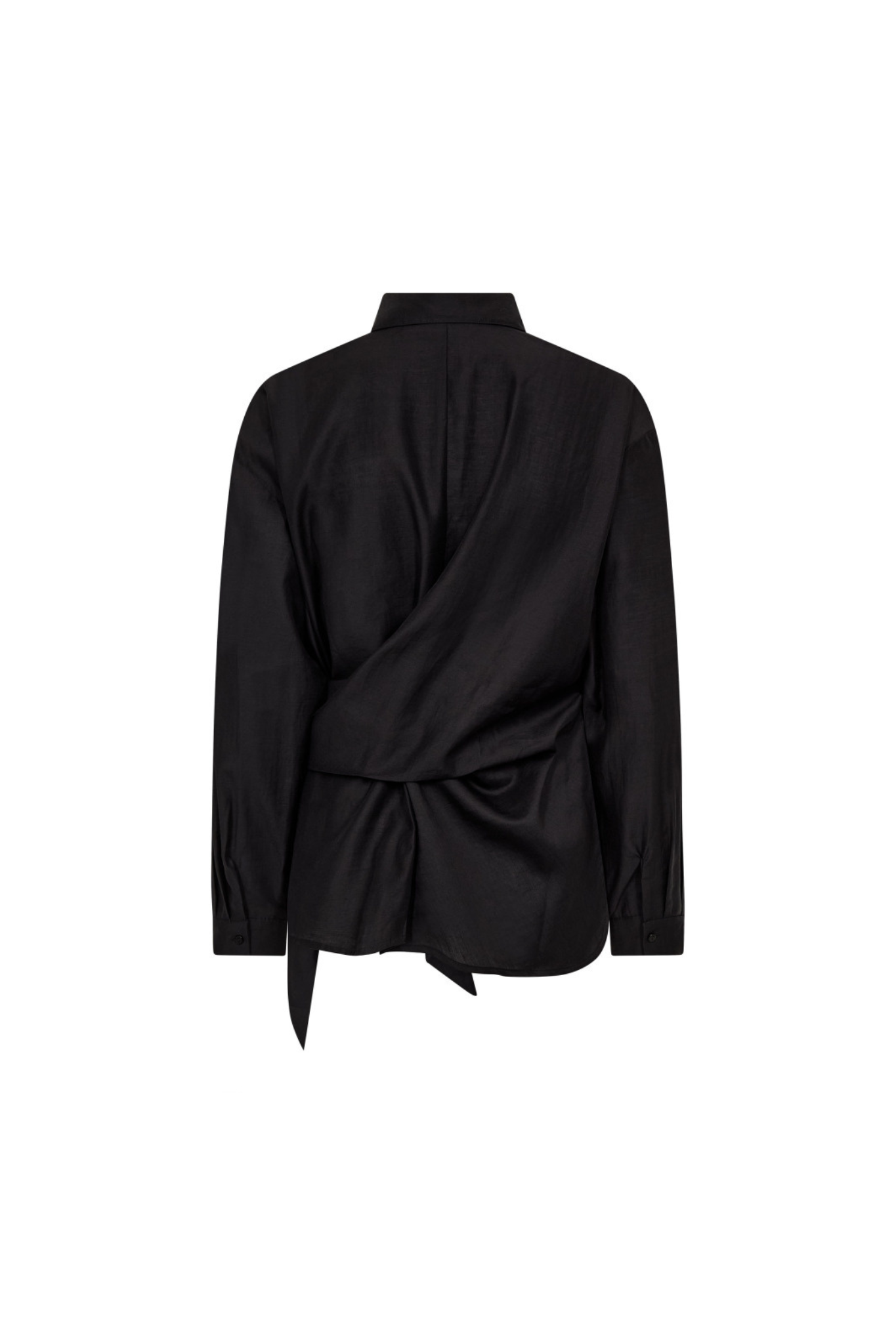 IDINA TIE SHIRT - BLACK