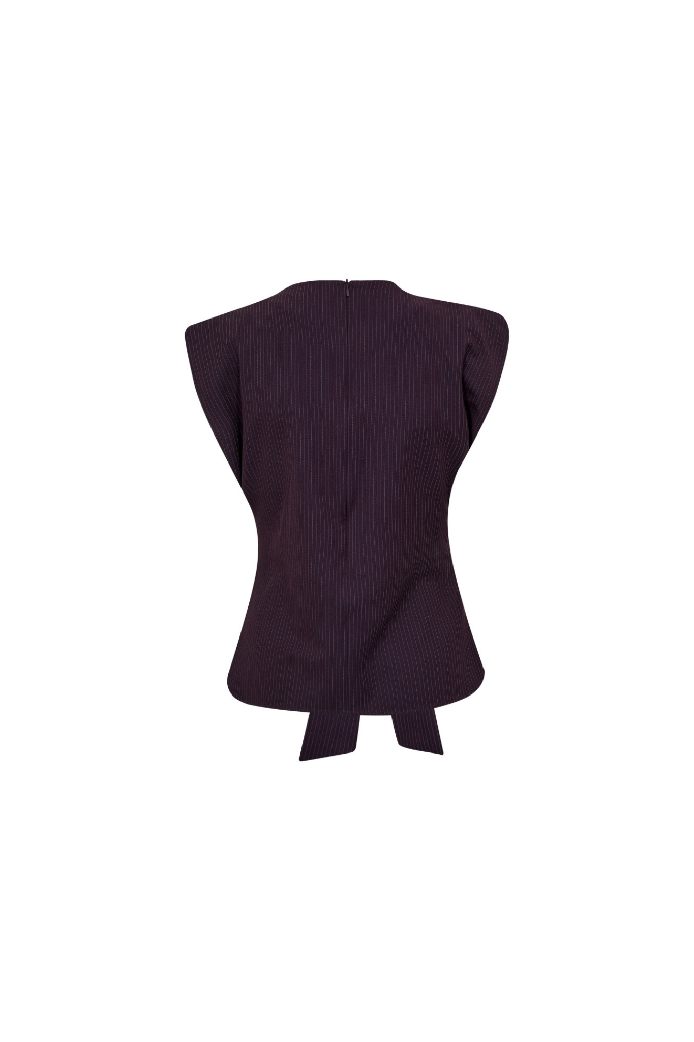 NOLAN PLEAT TOP - PLUM