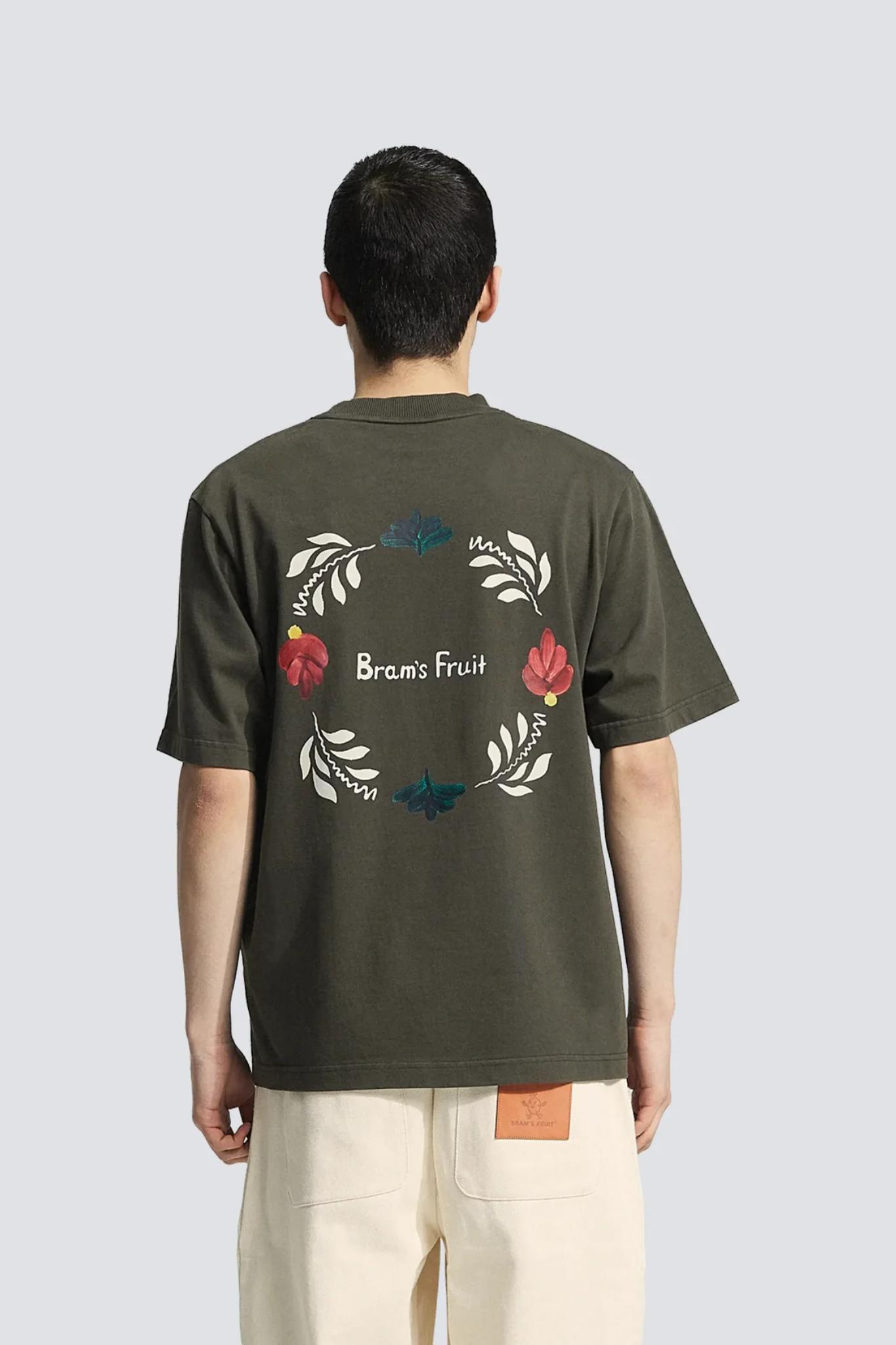 FLORA T-SHIRT - SOLID CHARCOAL BLACK