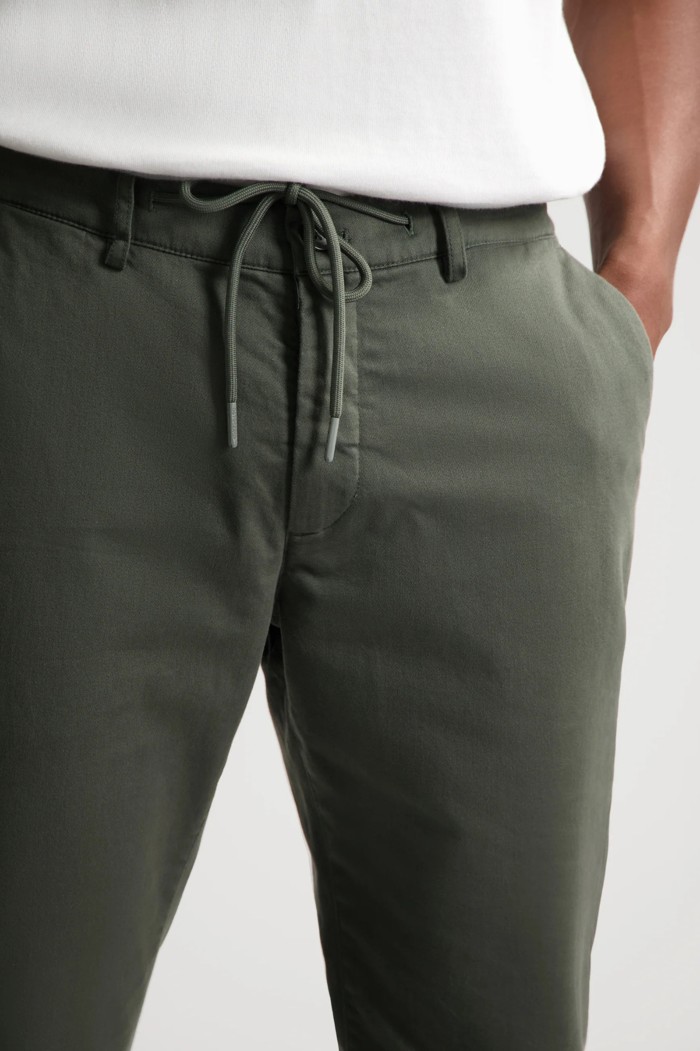 LANCASTER TWILL KNIT PANTS - DARK ARMY