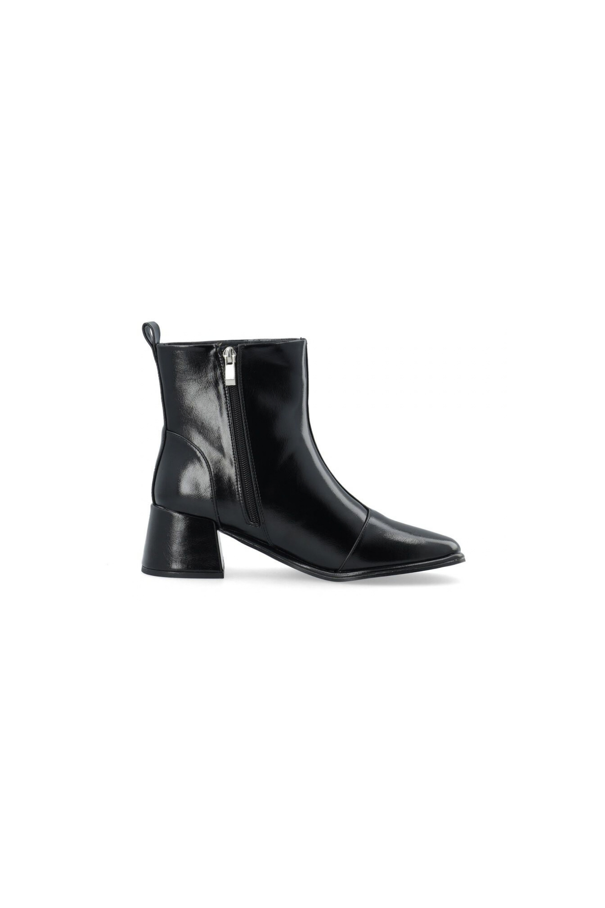 JOLANDA ANKLE ZIP BOOTS - BLACK PRATIA