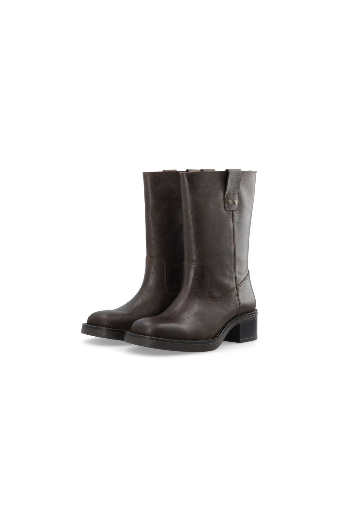 MARY MID PULL ON BOOTS - BROWN