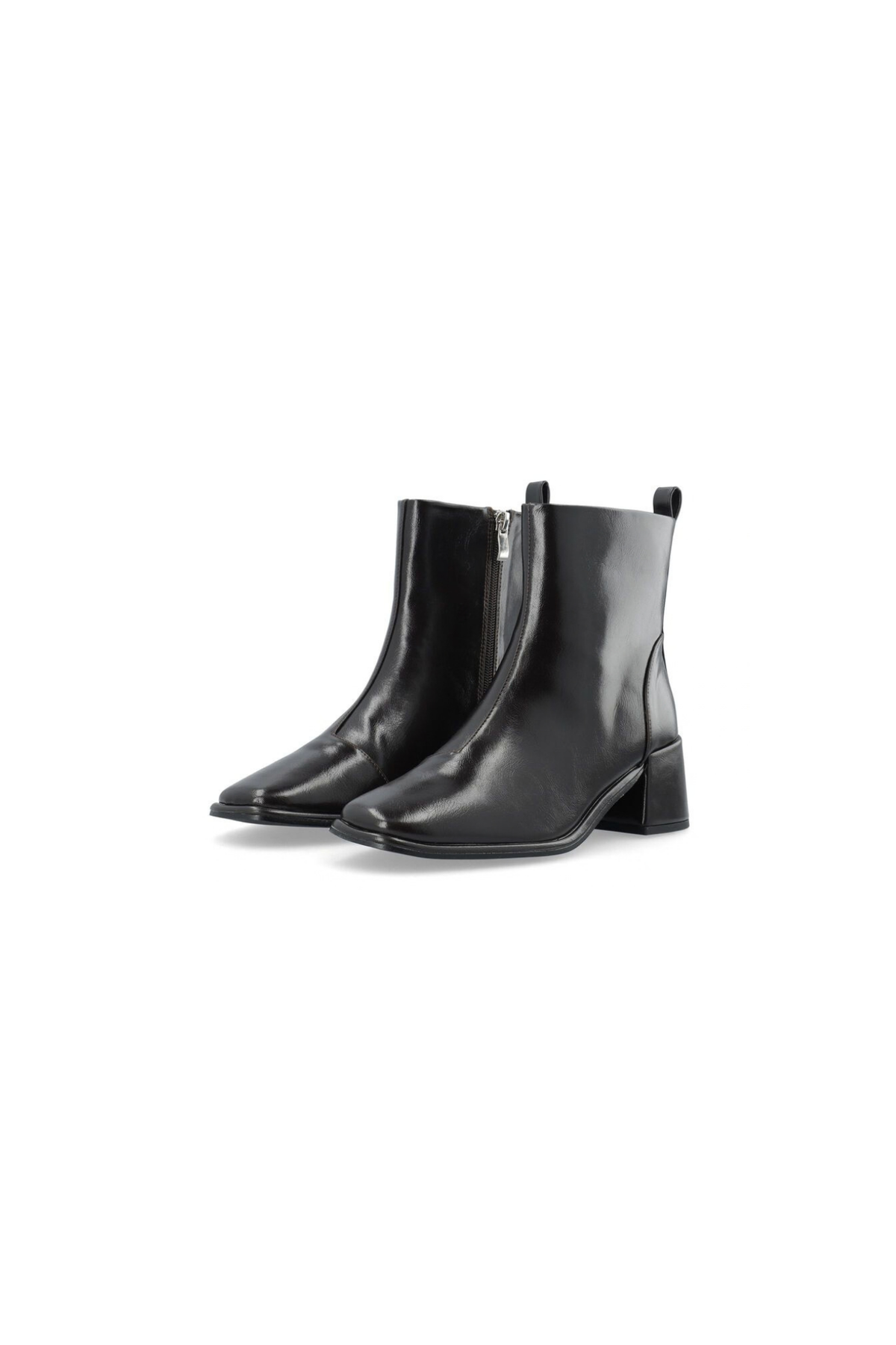 JOLANDA ANKLE ZIP BOOTS - BROWN PRATIA