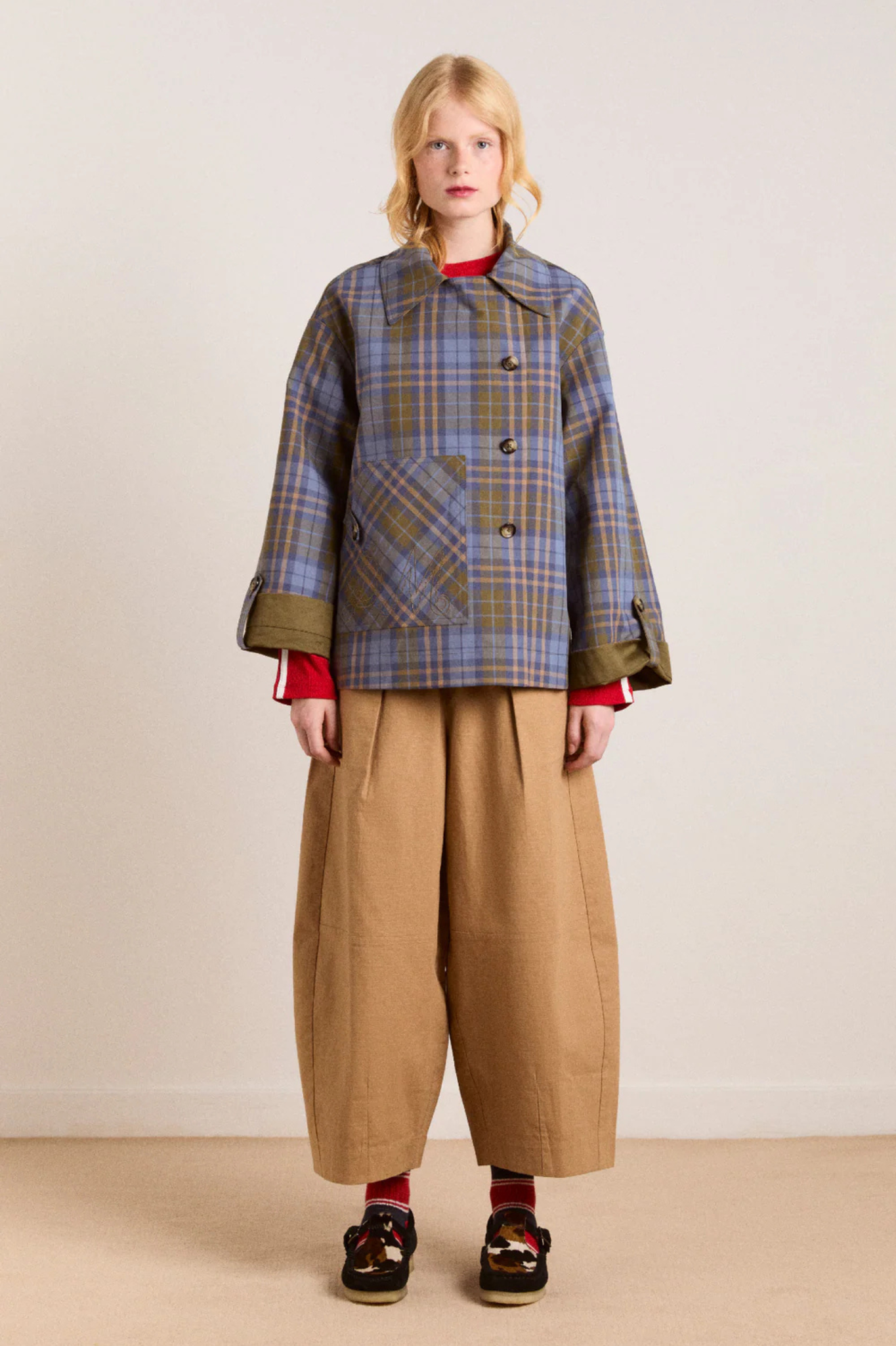 JERRY CROP TRENCH COAT - OLIVE