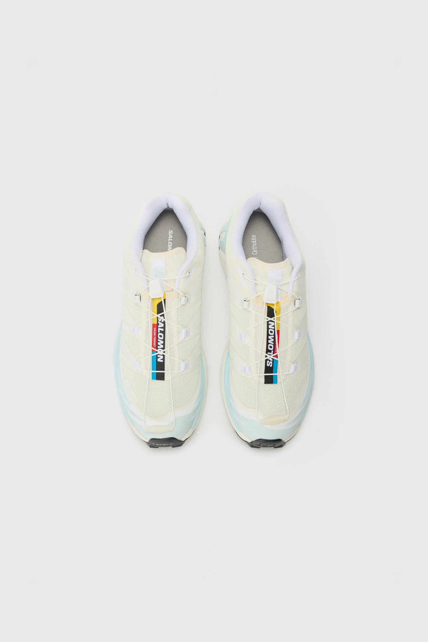 SALOMON XT-6 SNEAKERS WOMEN - VANILLA ICE/BALLAD BLUE/ICED AQUA. Front view