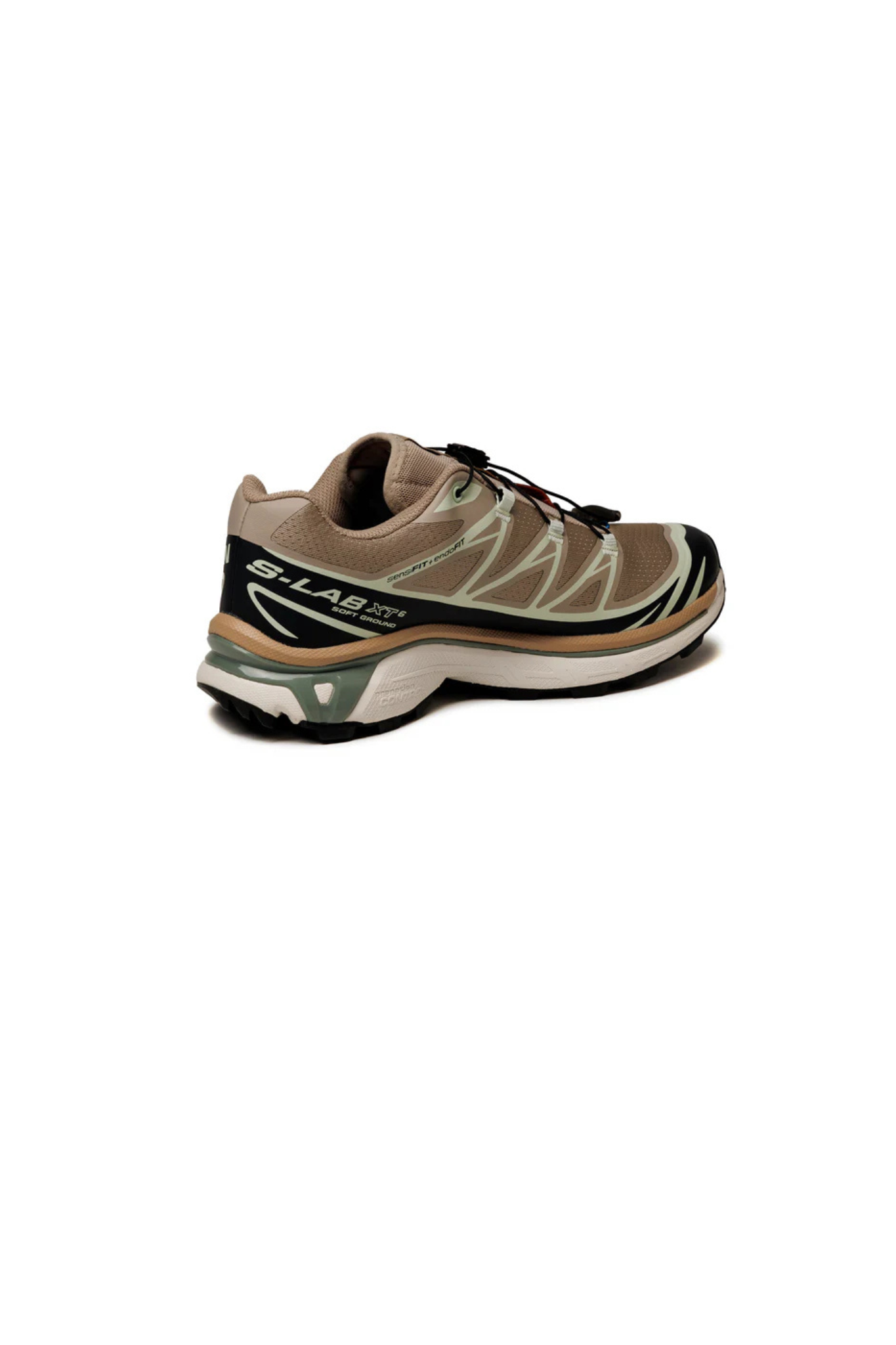 SALOMON XT-6 SNEAKERS WOMEN - OXFORD TAN/CARBON/CLEARLY AQUA. Side view
