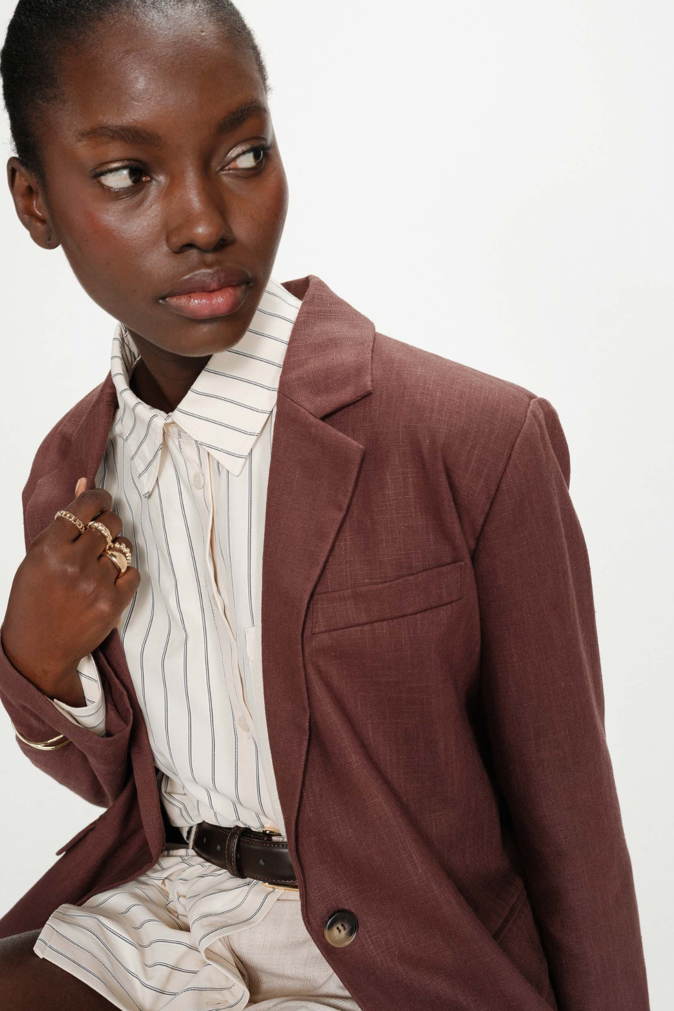 VELIZE BLAZER - CHOCOLAT