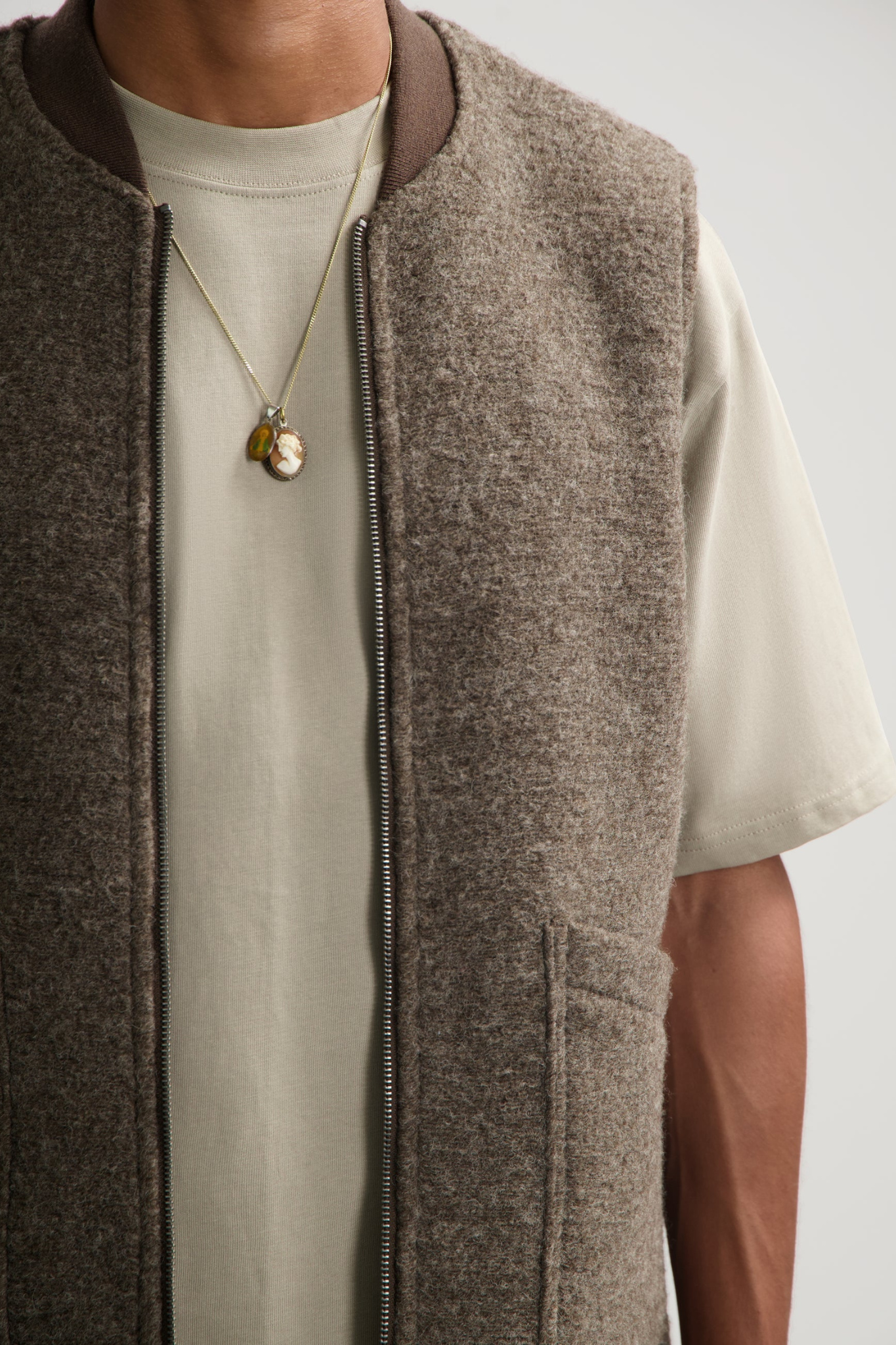 NILS GILET - VINTAGE KHAKI