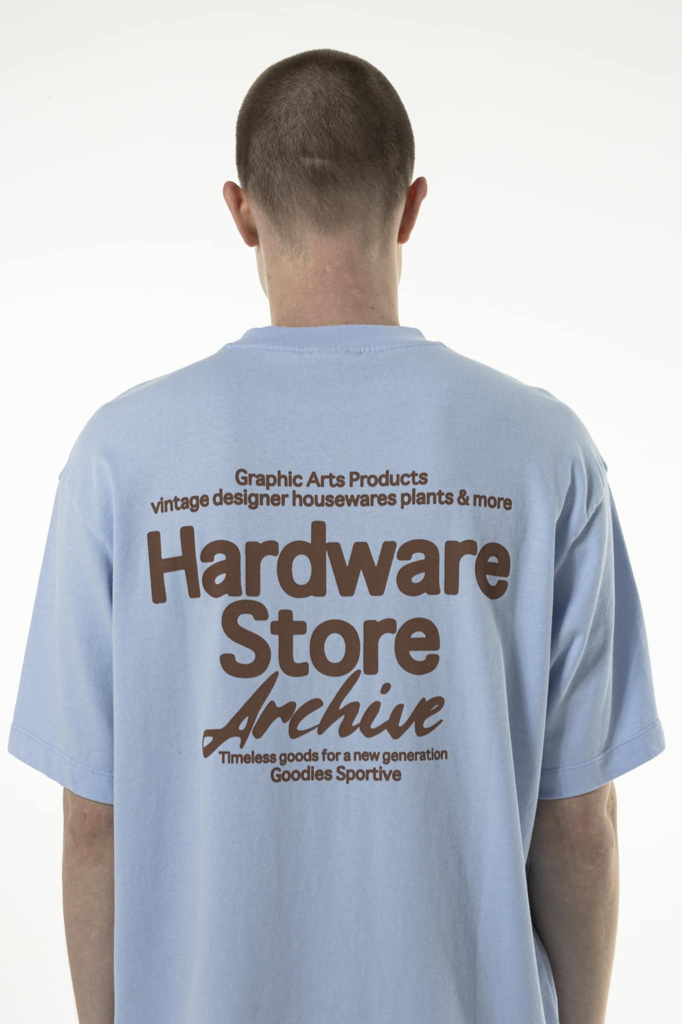 HARDWARE STORE T-SHIRT - BLUE/BROWN