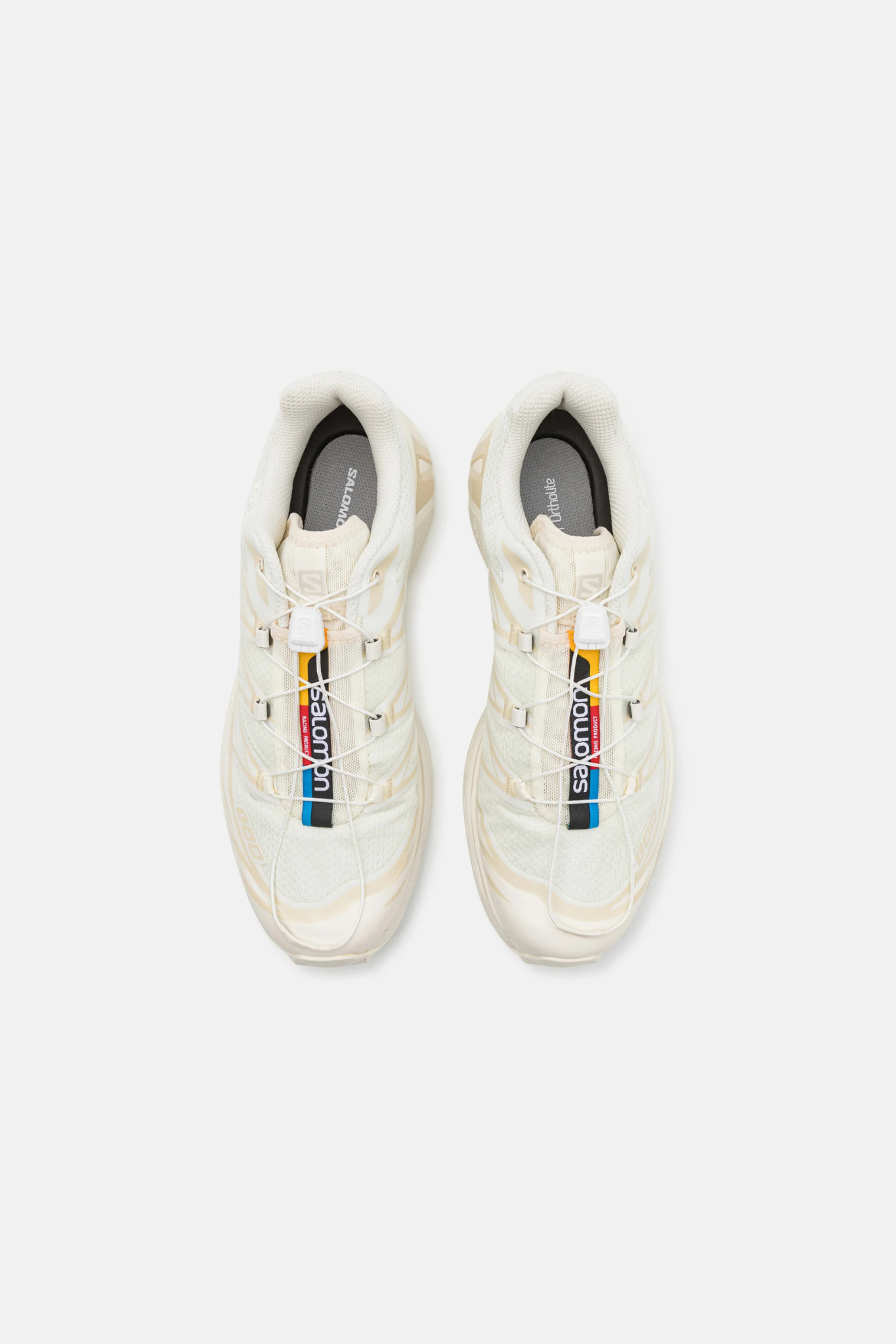 SALOMON XT-6 SNEAKERS WOMEN - VANILLA ICE/VANILLA ICE/ALMOND MILK. Front view