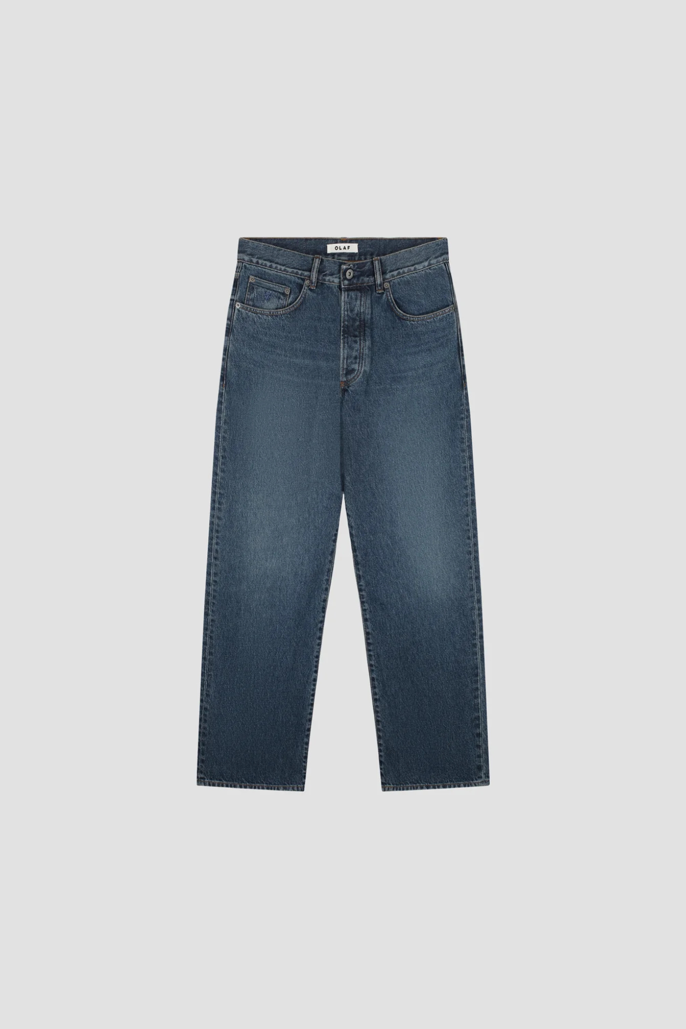 REGULAR DENIM PANT - MID BLUE