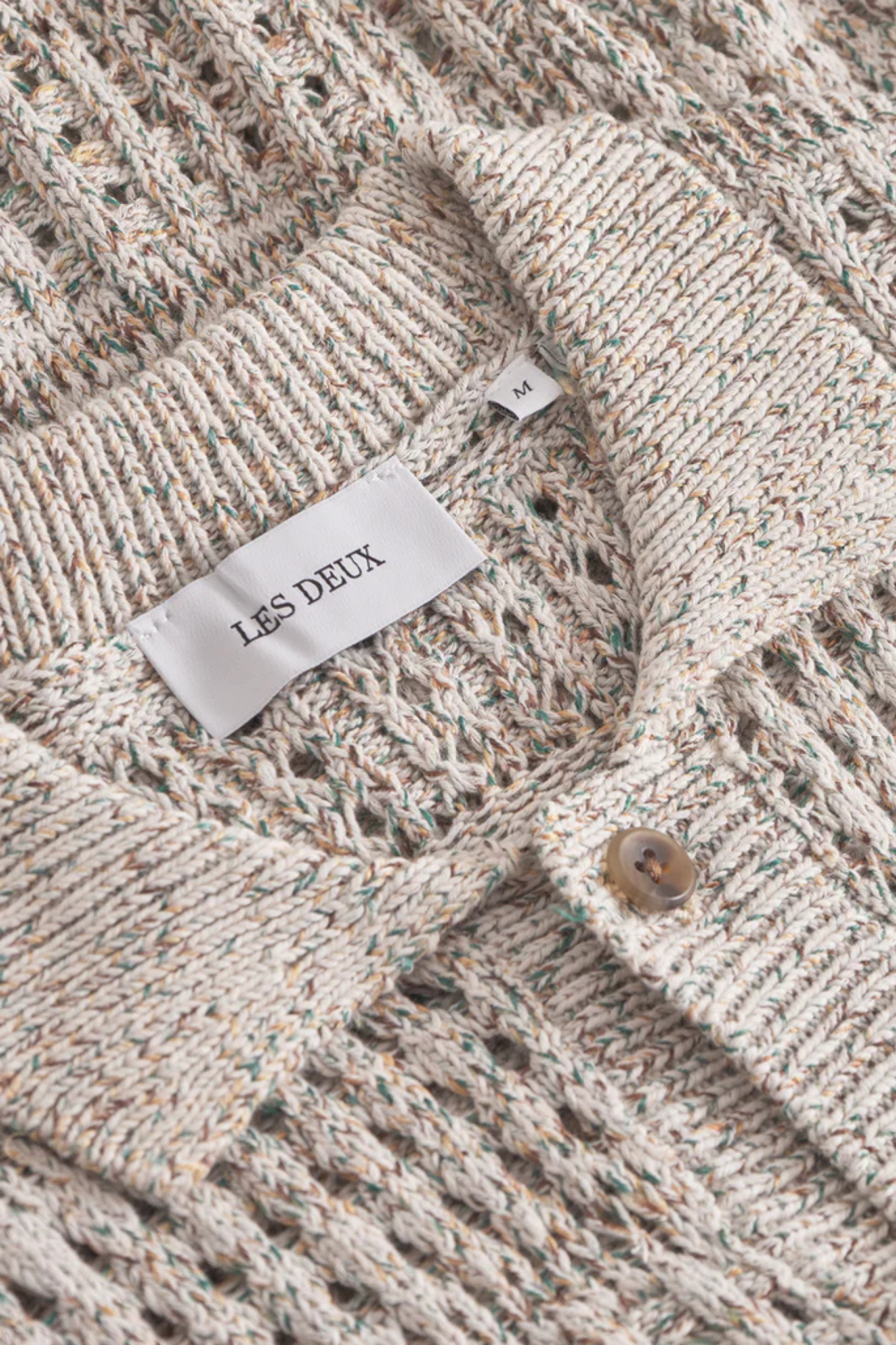 ELVIN STRUCTURE KNITTED SS SHIRT - LIGHT SAND