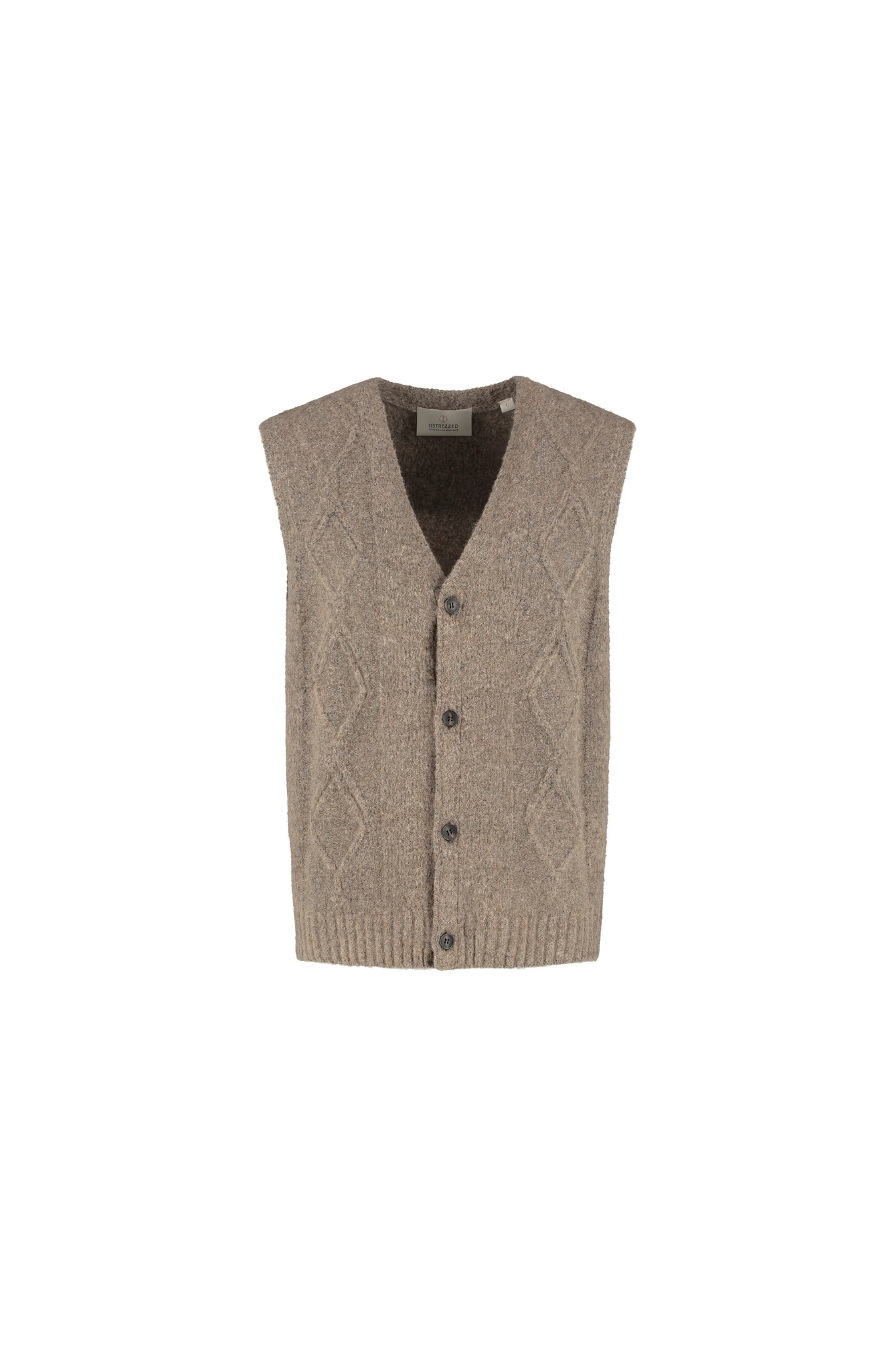 HUGIN SLEEVELESS VEST - DK. BROWN