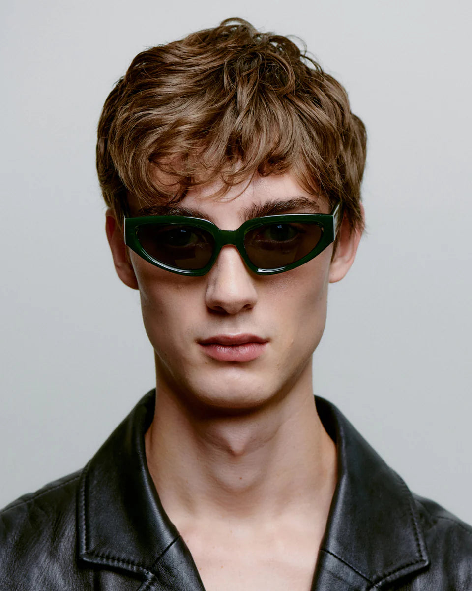 ELLA SUNGLASSES - DARK GREEN